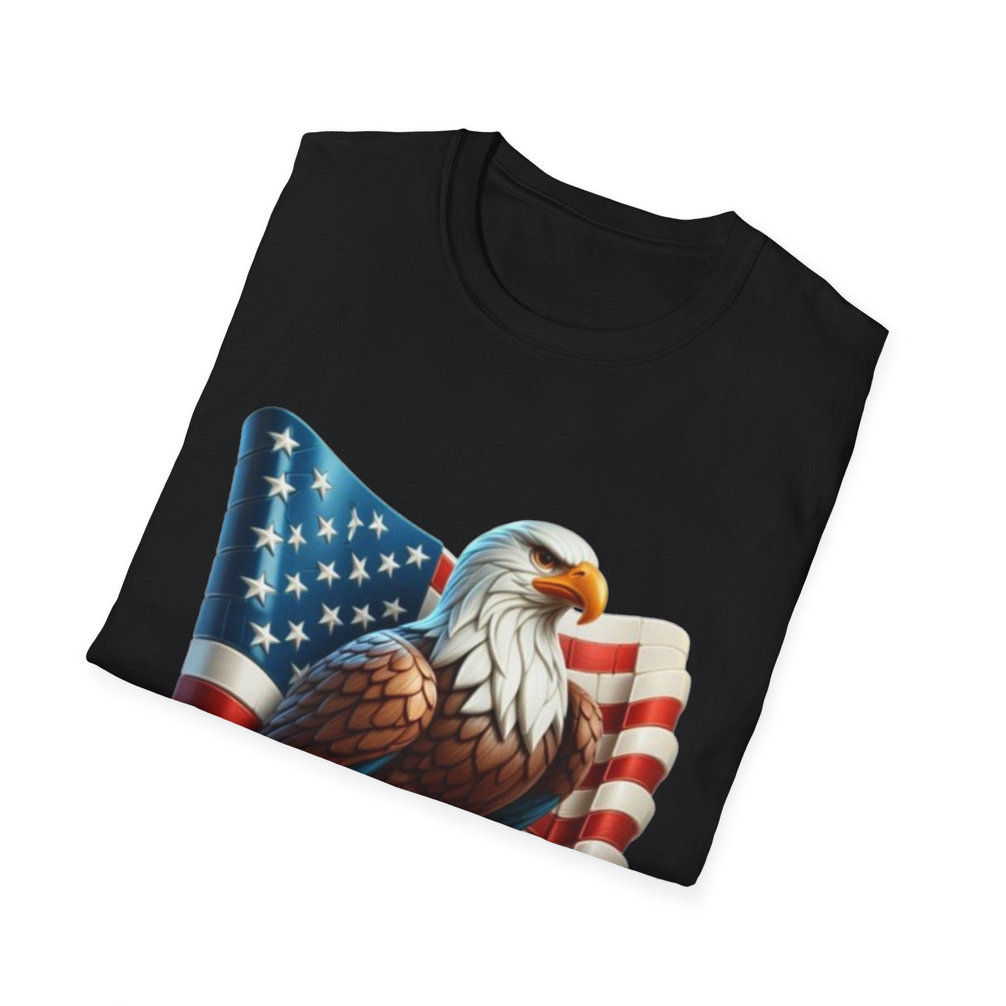 Patriotic Eagle Unisex Softstyle T-Shirt