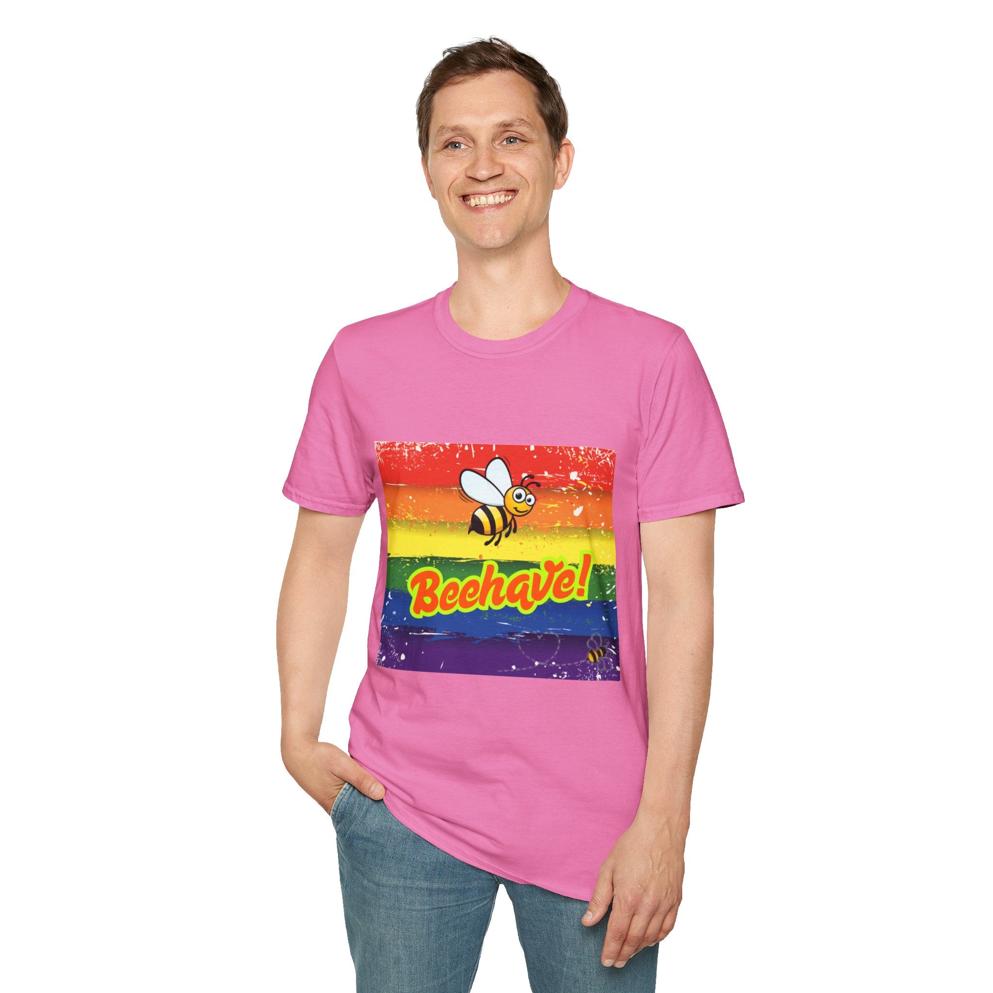 Beehave Rainbow Unisex Softstyle T-Shirt