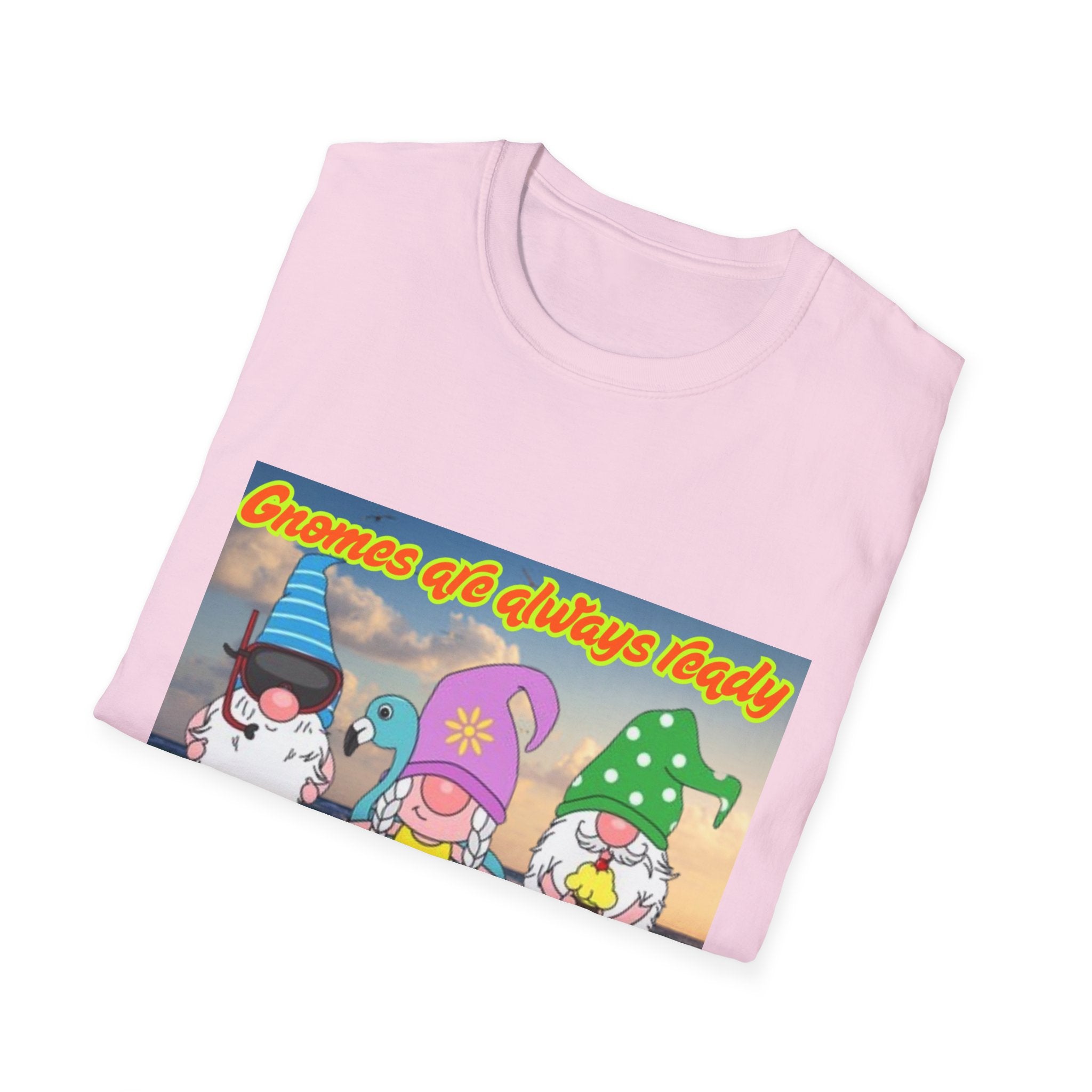Gnomes Are Always Ready For Summer Fun! Unisex Softstyle T-Shirt