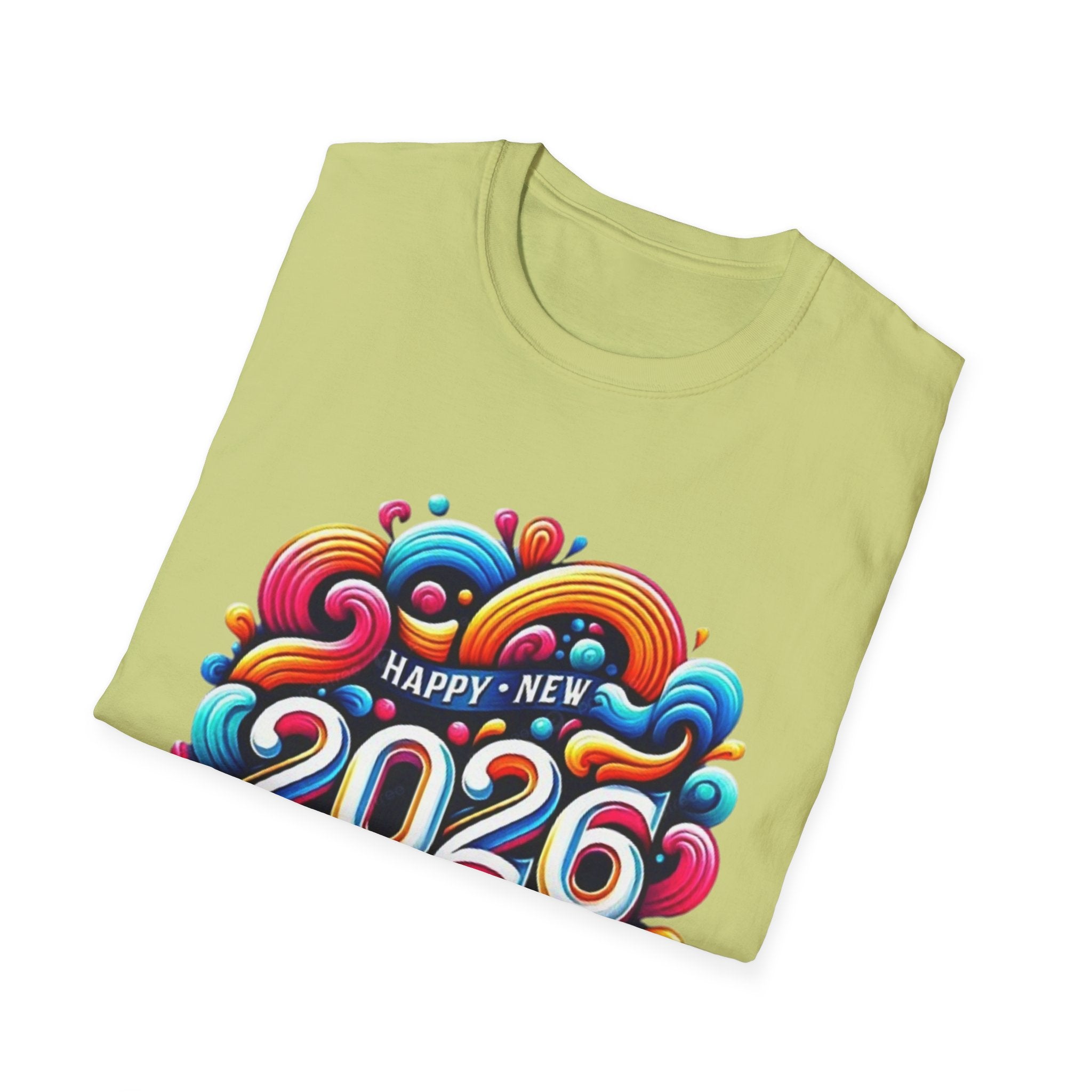 2026 Happy New Year Unisex Softstyle T-Shirt