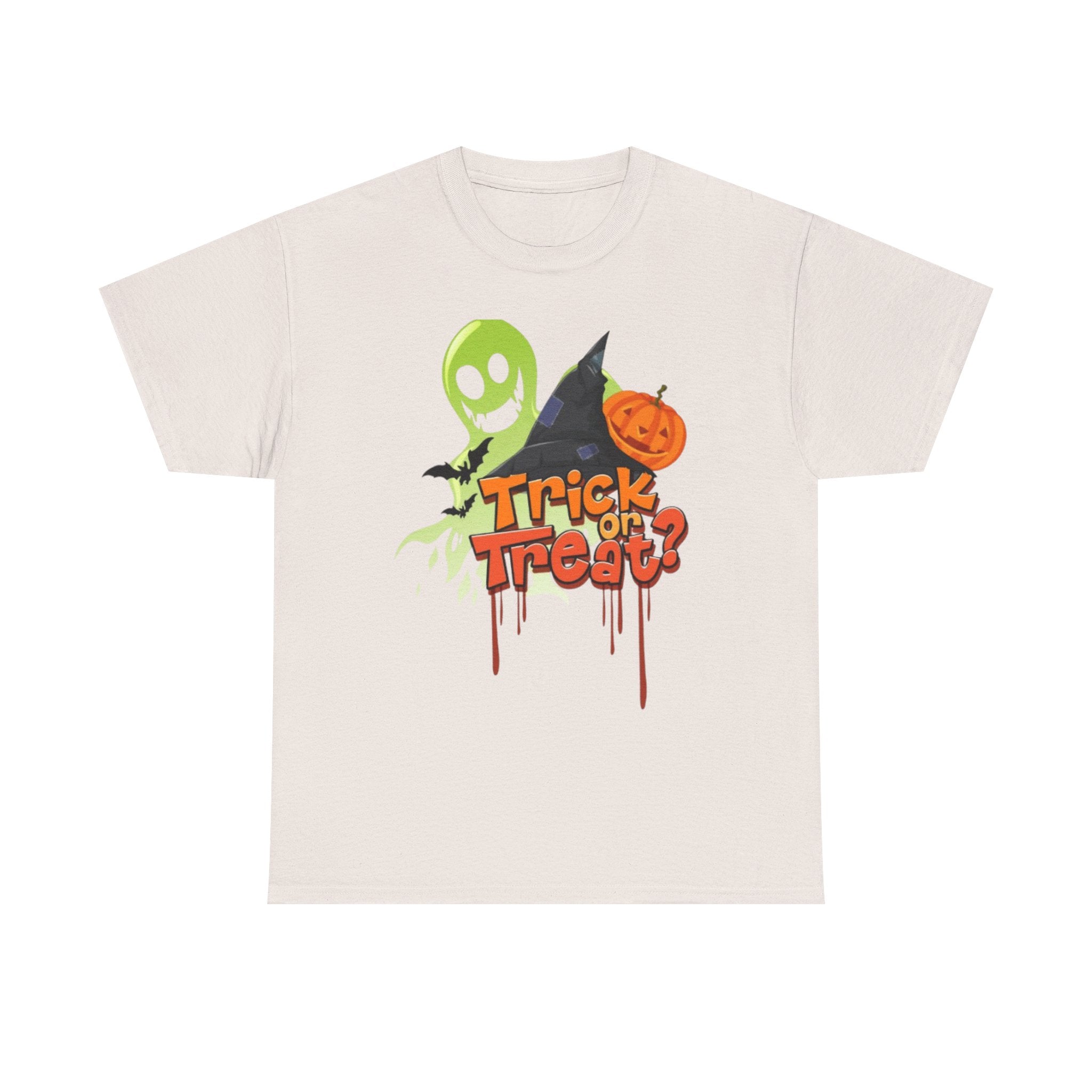 Halloween Trick or Treat Unisex Heavy Cotton Short Sleeve T-Shirt