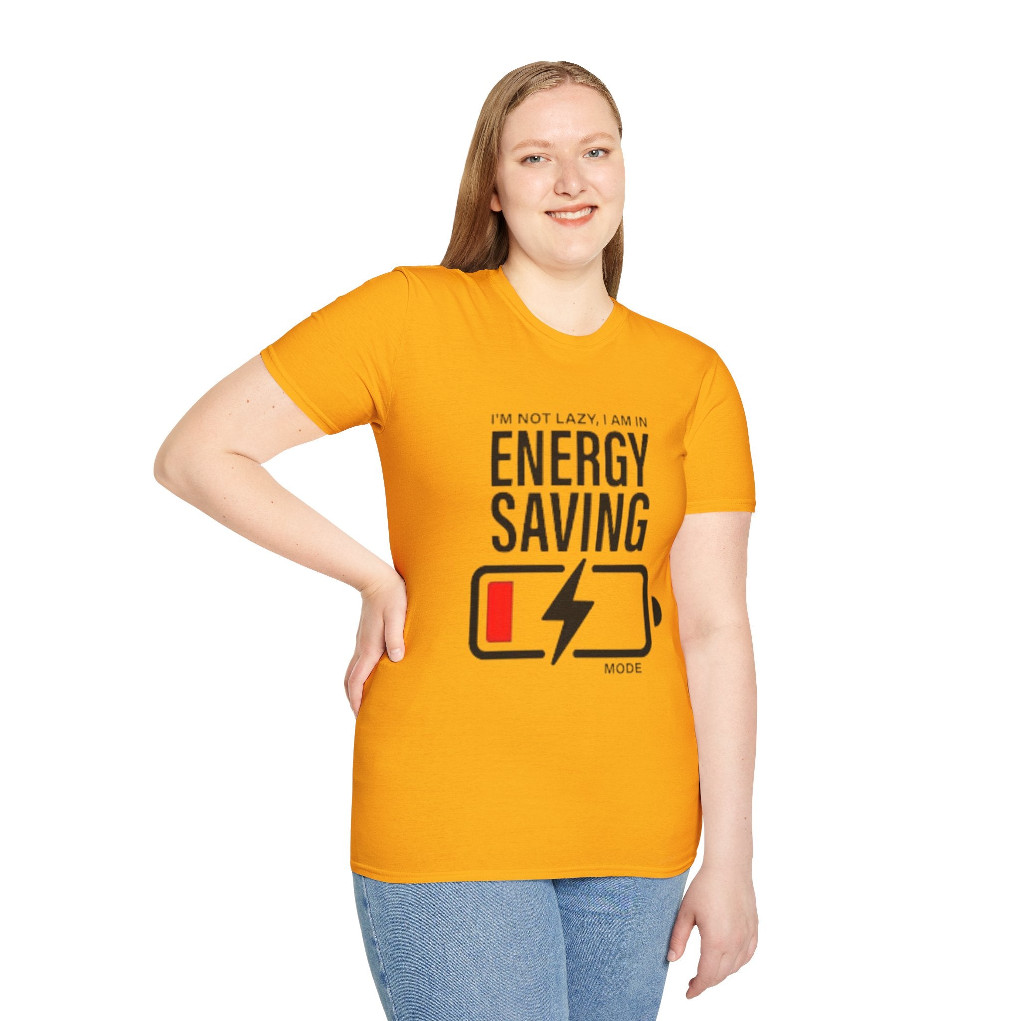 I'm Not Lazy I'm In Energy Saving Mode Unisex Softstyle T-Shirt