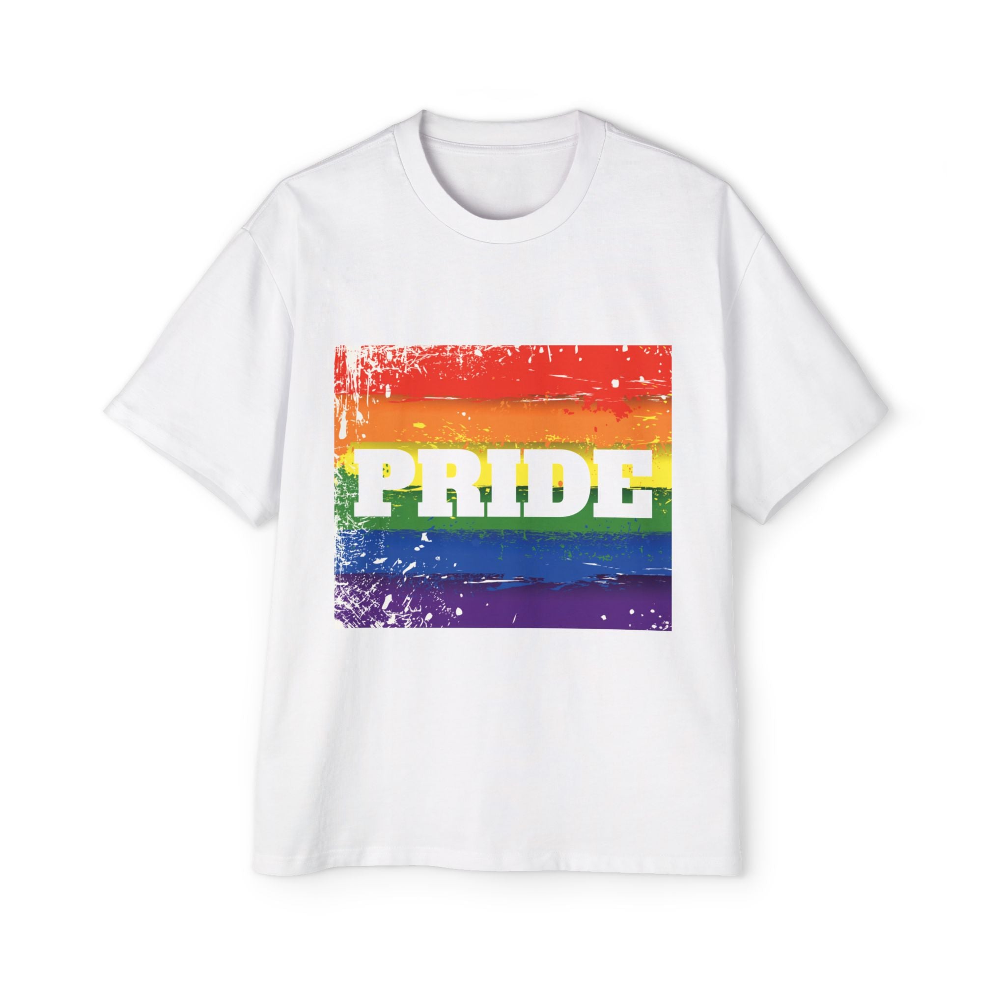 Pride Rainbow Heavy Oversized Unisex T-Shirt