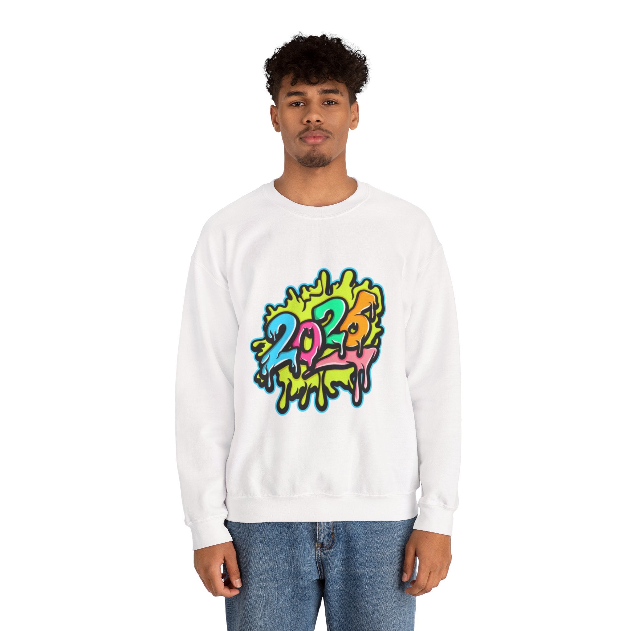 2026 Colorful Drip Design Unisex Sweatshirt
