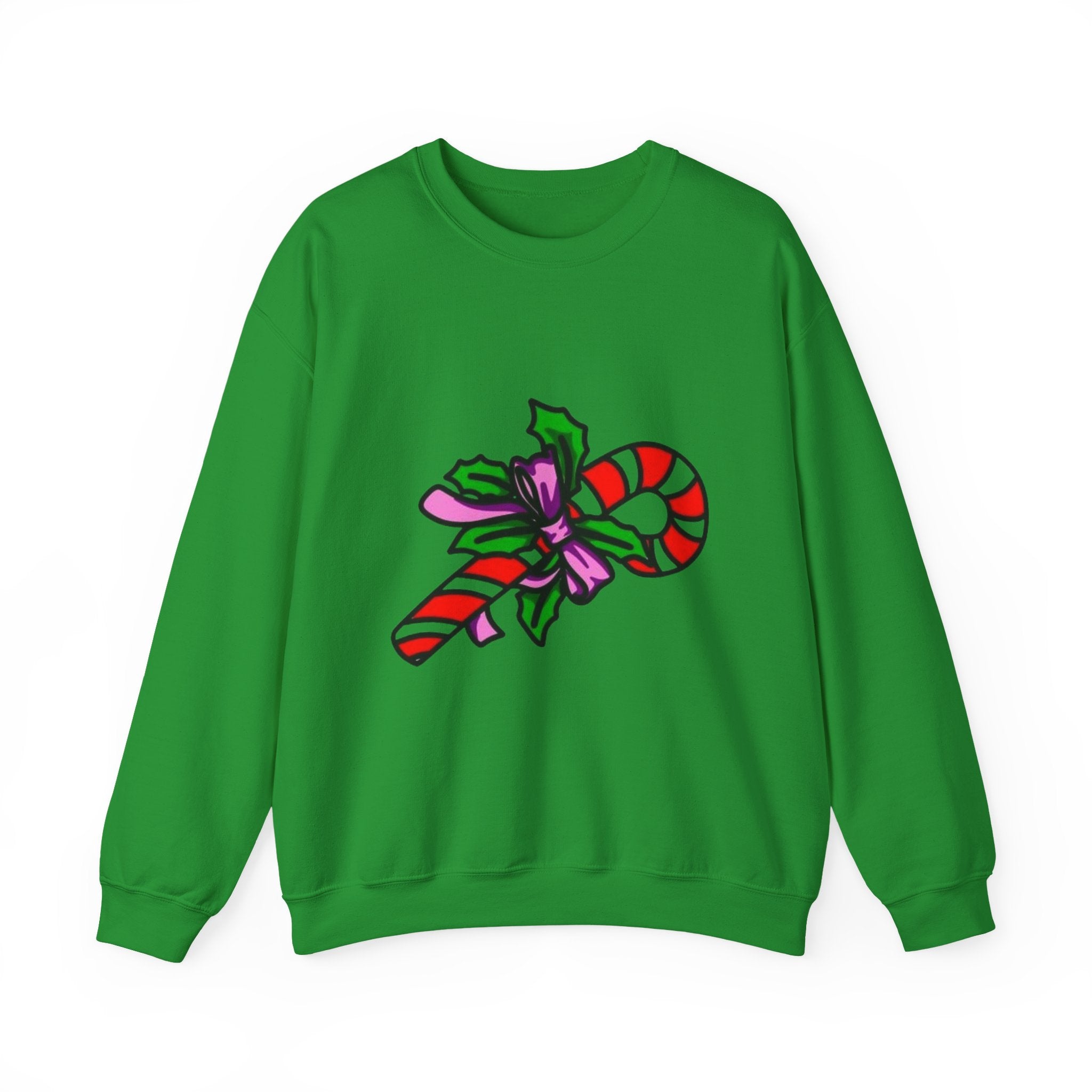 Festive Candy Cane Unisex Heavy Blend™ Crewneck Sweatshirt