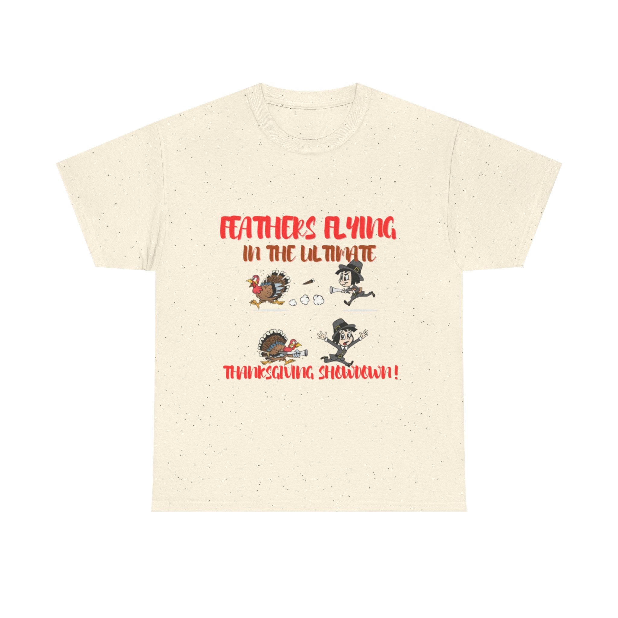 Feathers Flying In The Ultimate Thanksgiving Challenge Unisex Heavy Cotton T-Shirt