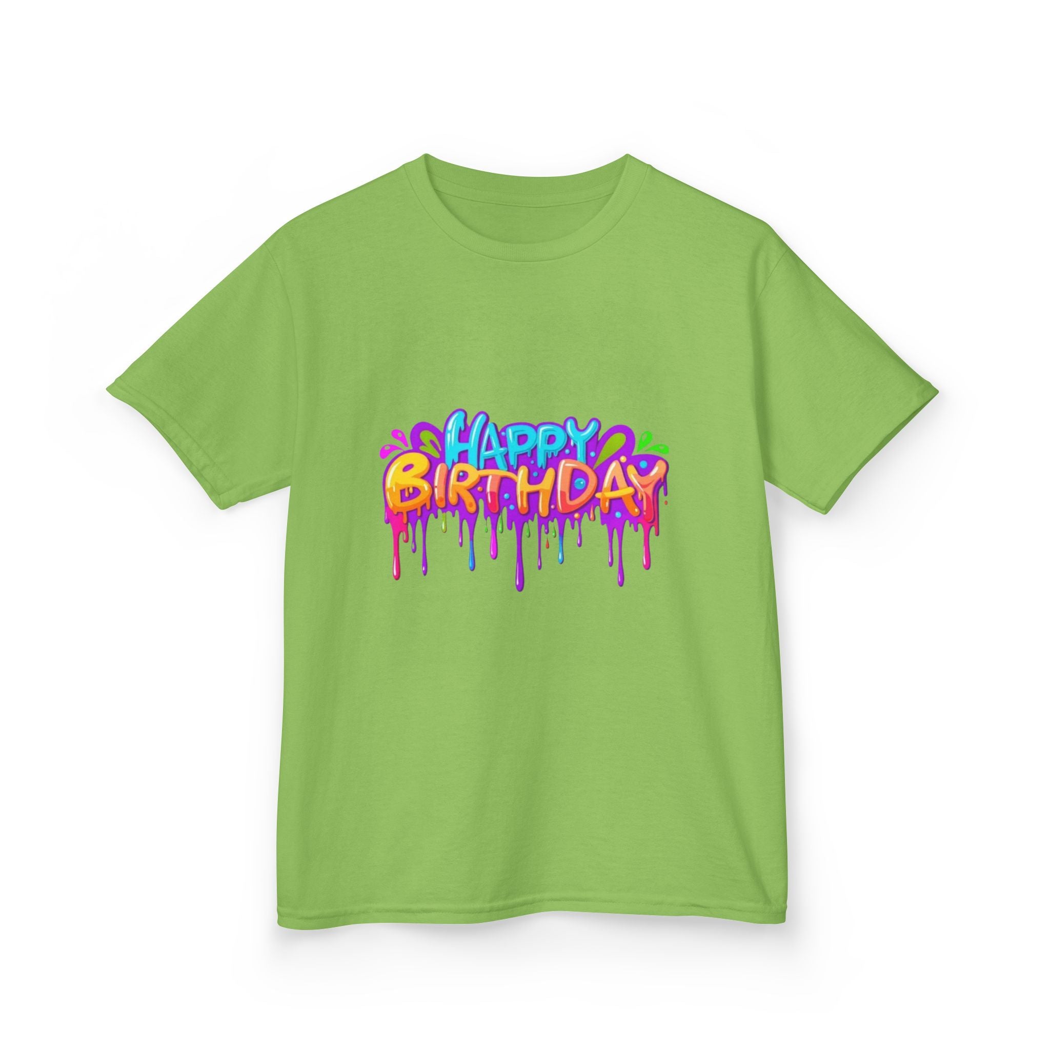 Happy Birthday Kids Heavy Cotton™ Short Sleeve T-Shirt Personalize It!