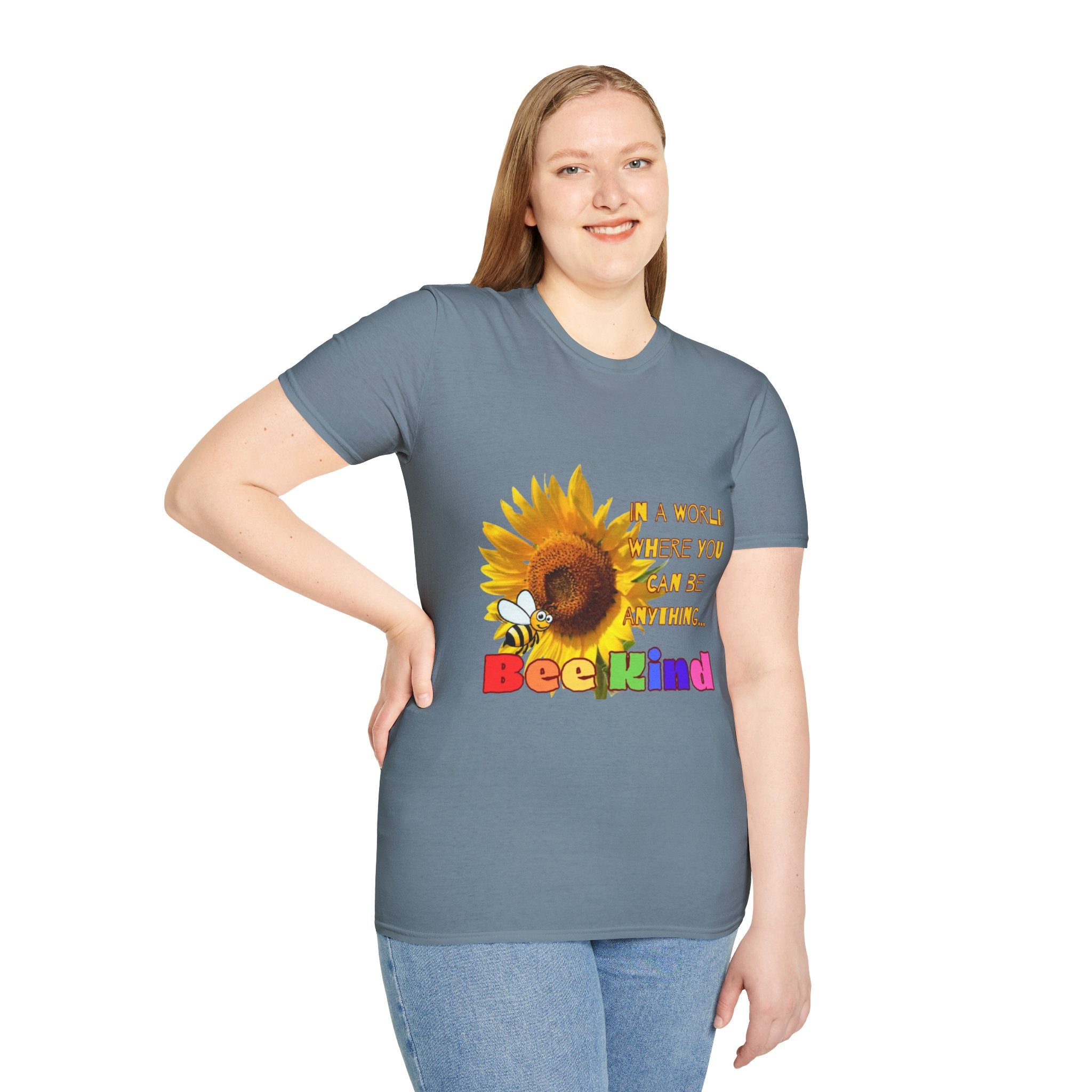 Bee Kind Sunflower Unisex Softstyle T-Shirt