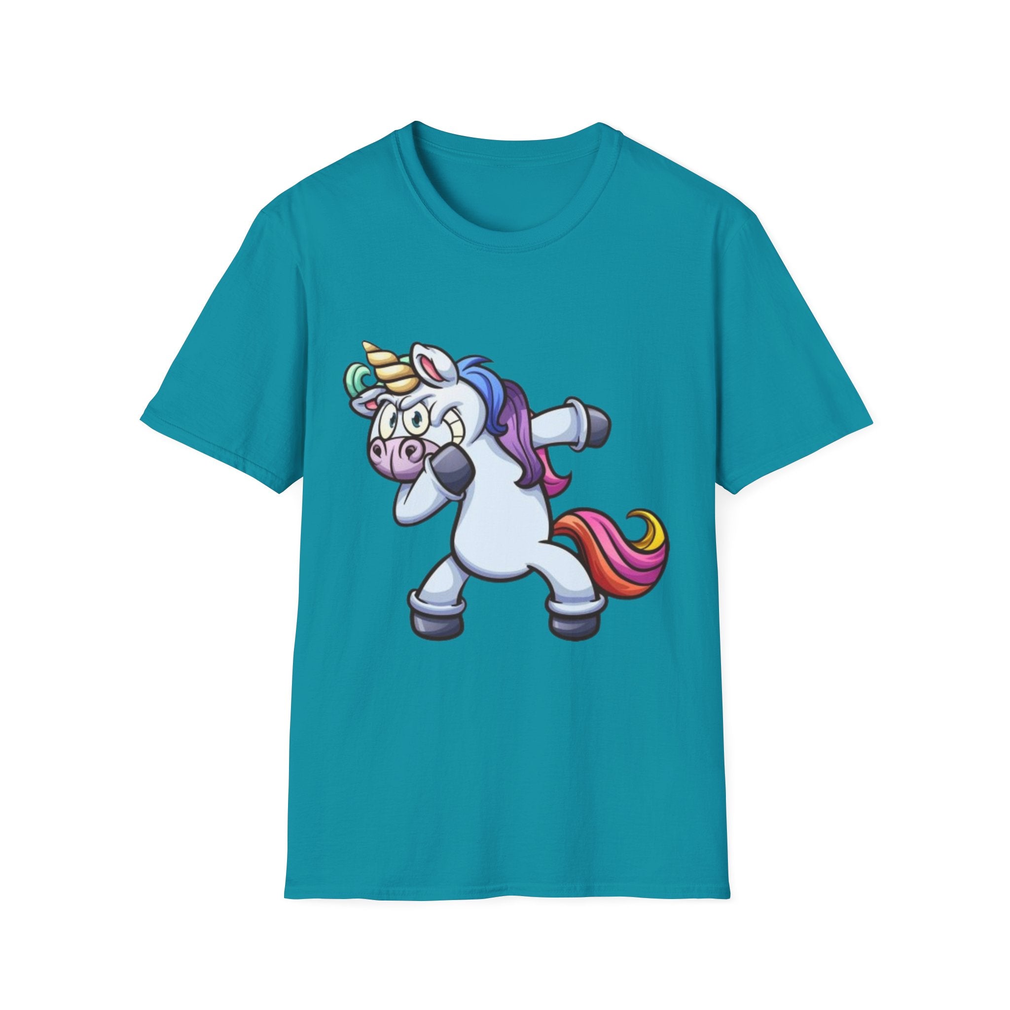Dabbing Unicorn Unisex Softstyle T-shirt