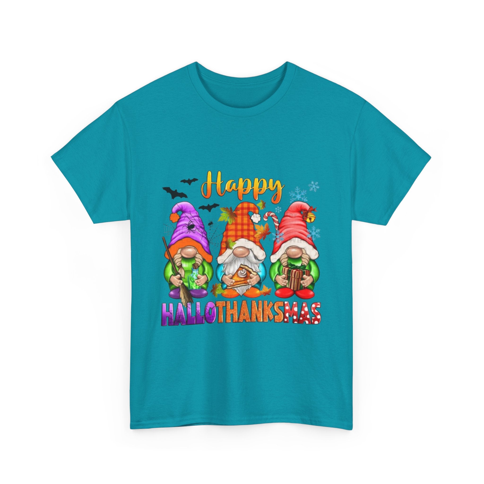 Happy Hallothanksmas Unisex Heavy Cotton T-Shirt