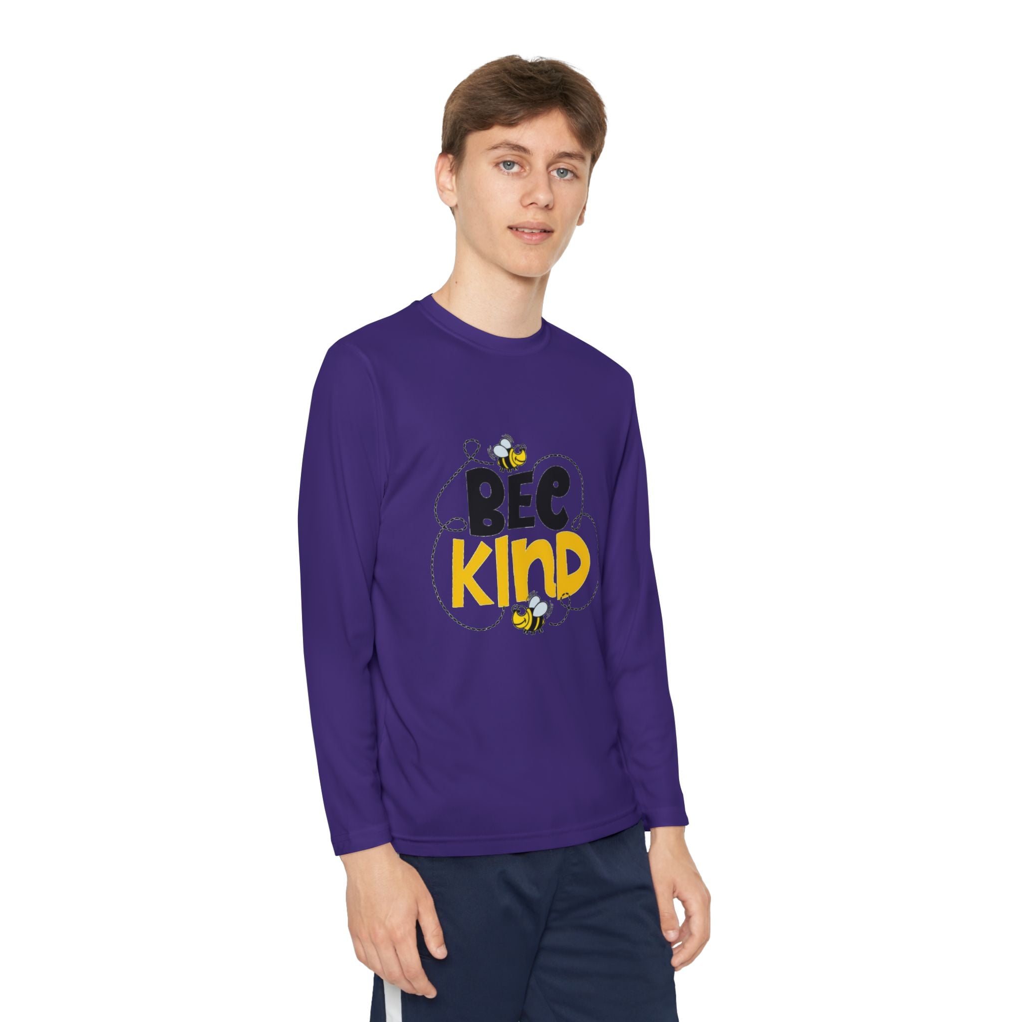 Bee Kind Youth Long Sleeve Competitor T-Shirt