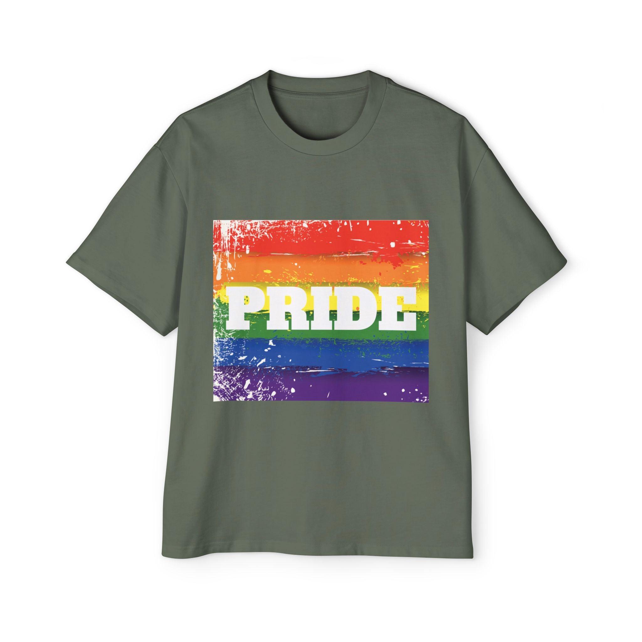 Pride Rainbow Heavy Oversized Unisex T-Shirt