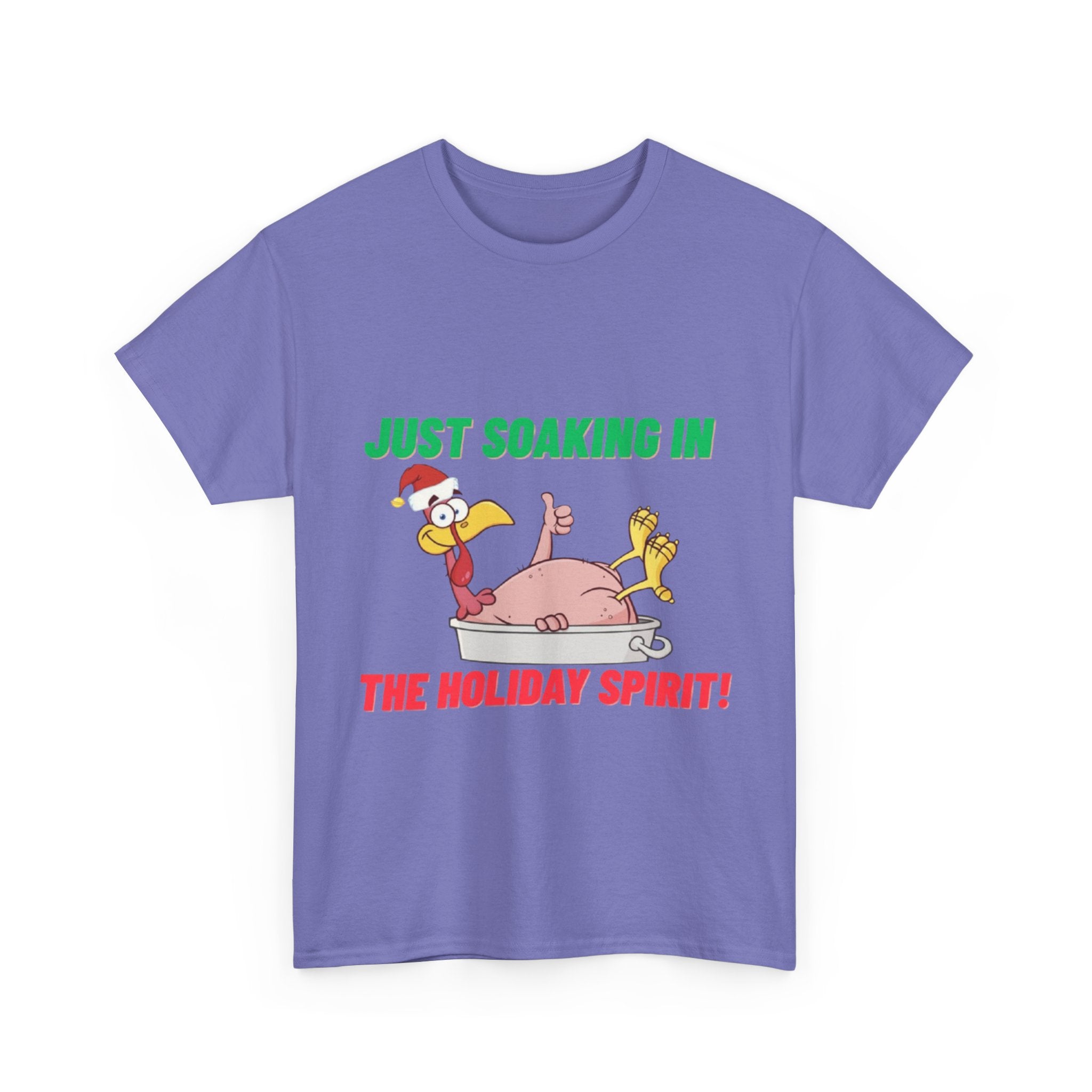 Just Soaking in the Holiday Spirit Unisex Heavy Cotton Tee