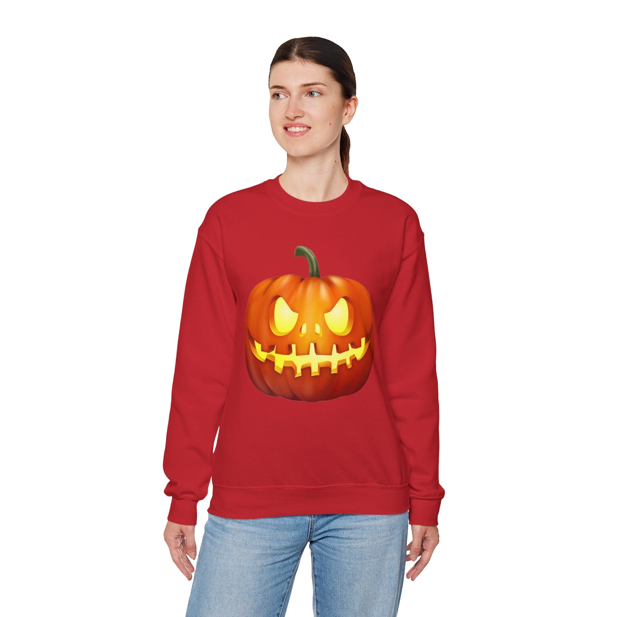 Halloween Pumpkin Unisex Heavy Blend™ Crewneck Sweatshirt
