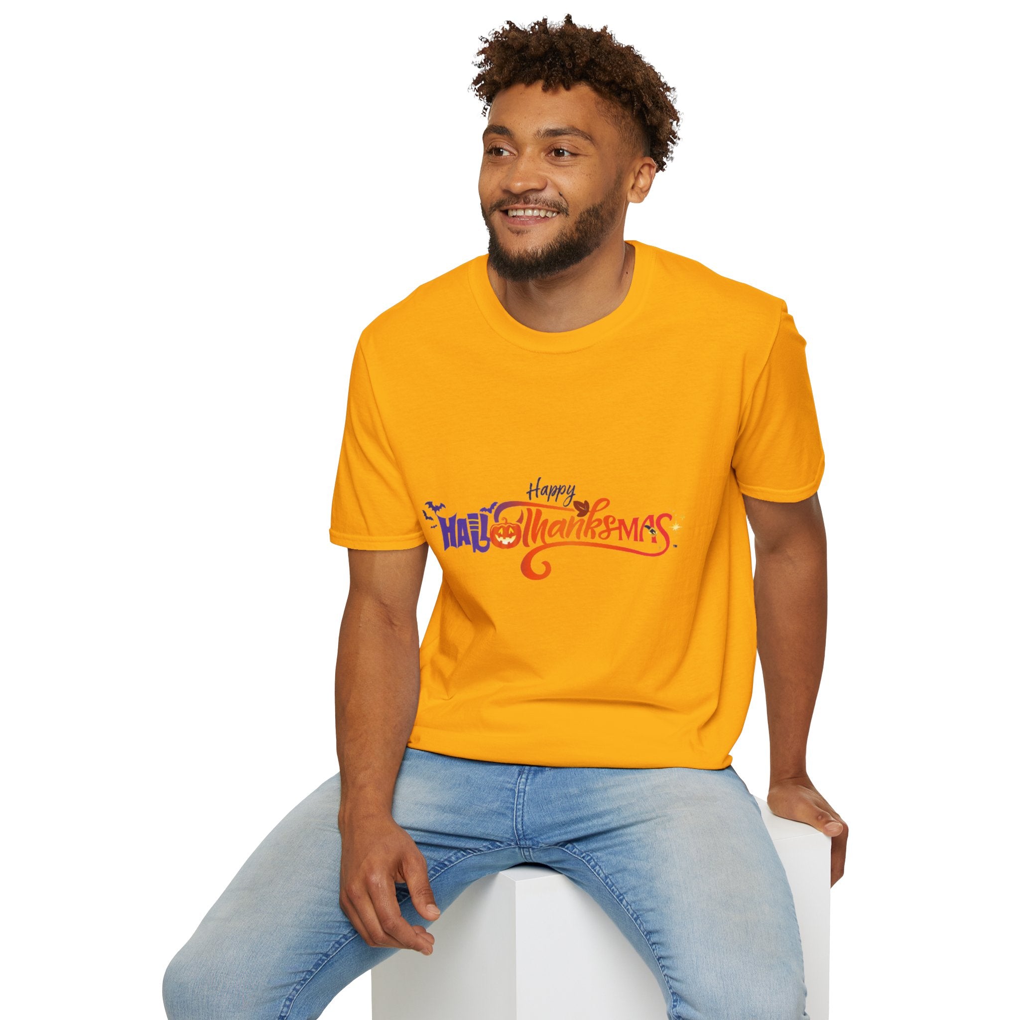Happy Hallothanksmas Unisex Softstyle T-Shirt