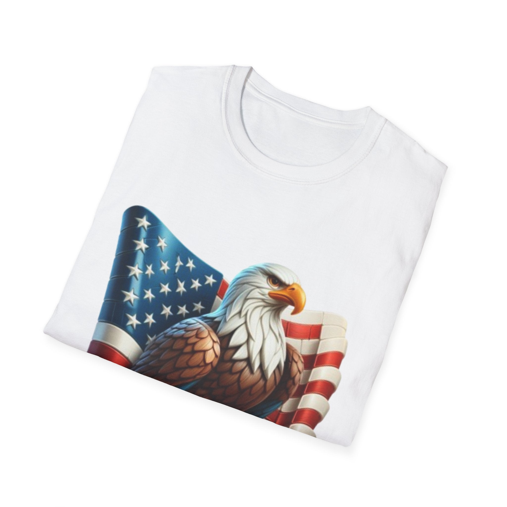 Patriotic Eagle Unisex Softstyle T-Shirt