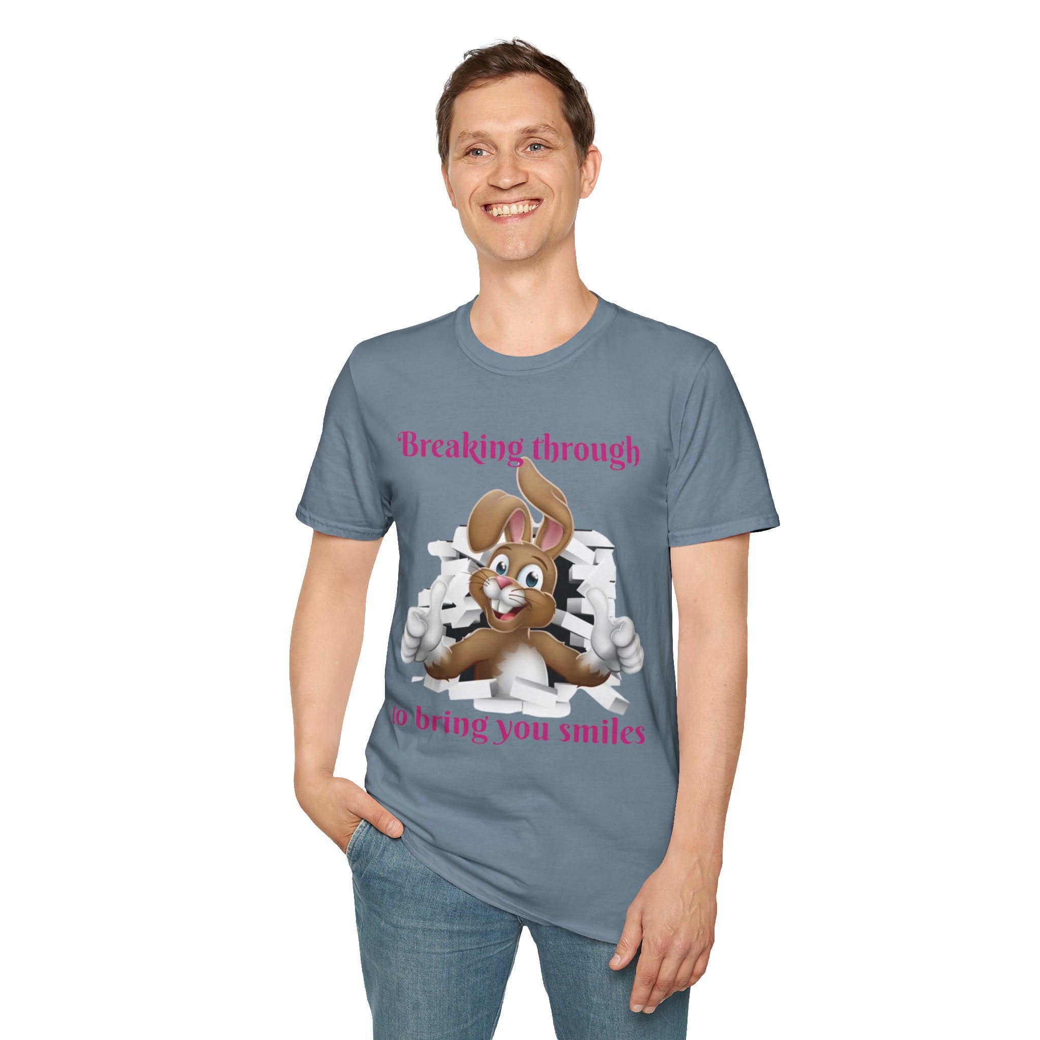 Breaking Through To Bring You Smiles Unisex Softstyle T-Shirt