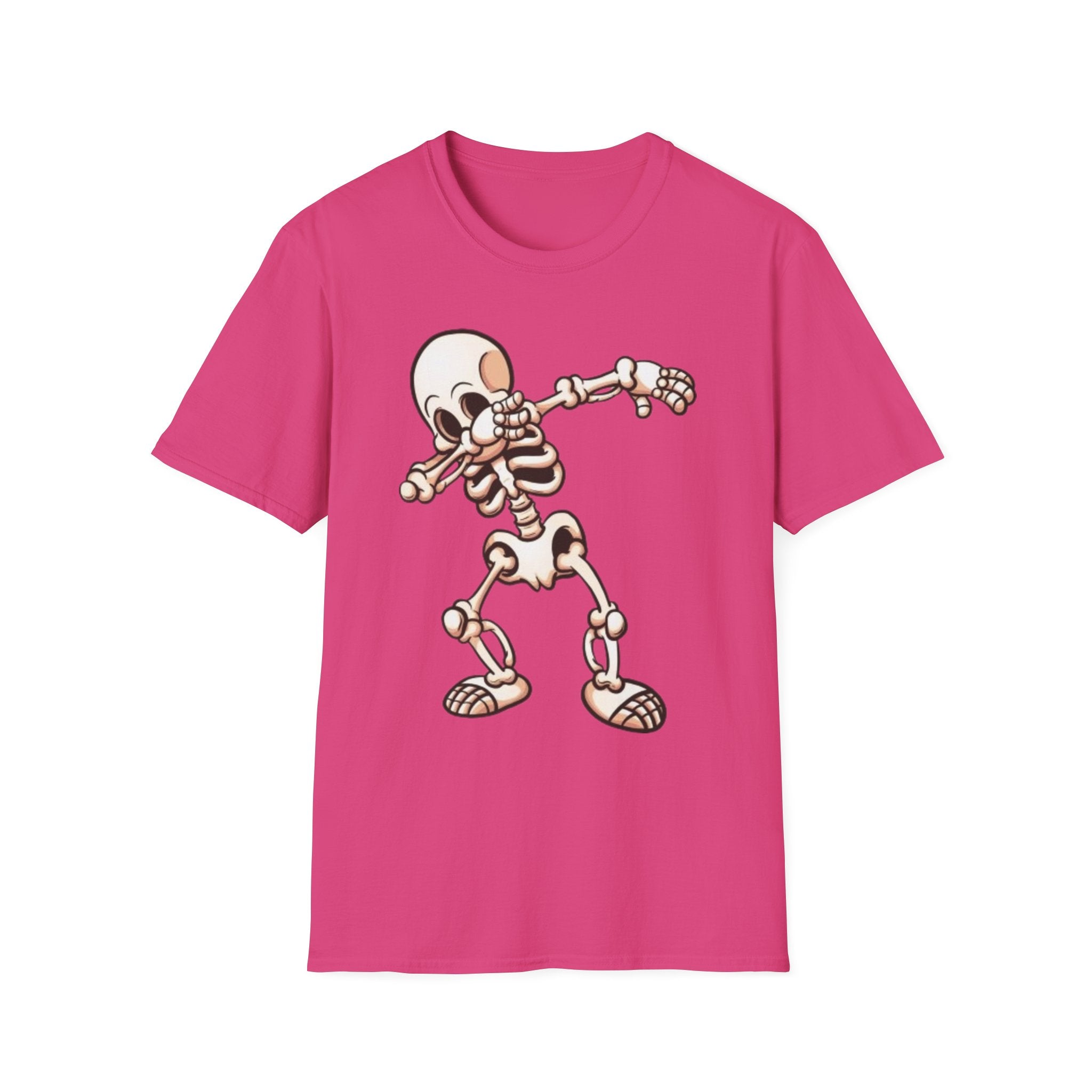 Dabbing Halloween Skeleton Unisex Softstyle T-Shirt