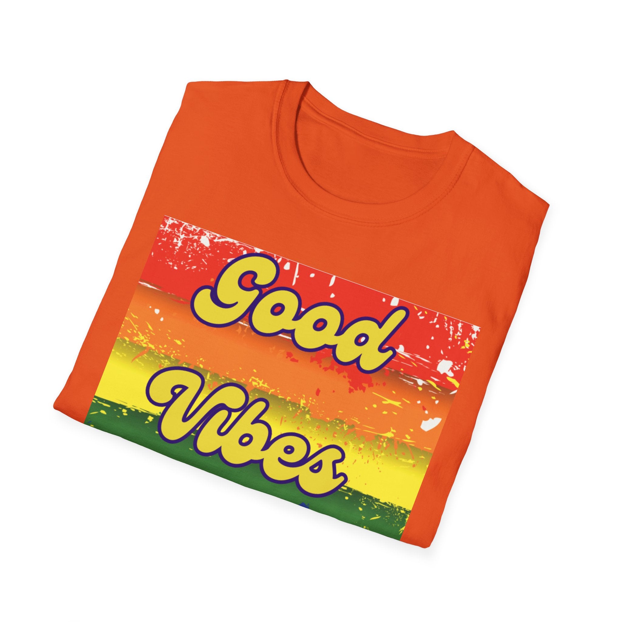 Good Vibes Only Yellow Unisex Softstyle T-Shirt