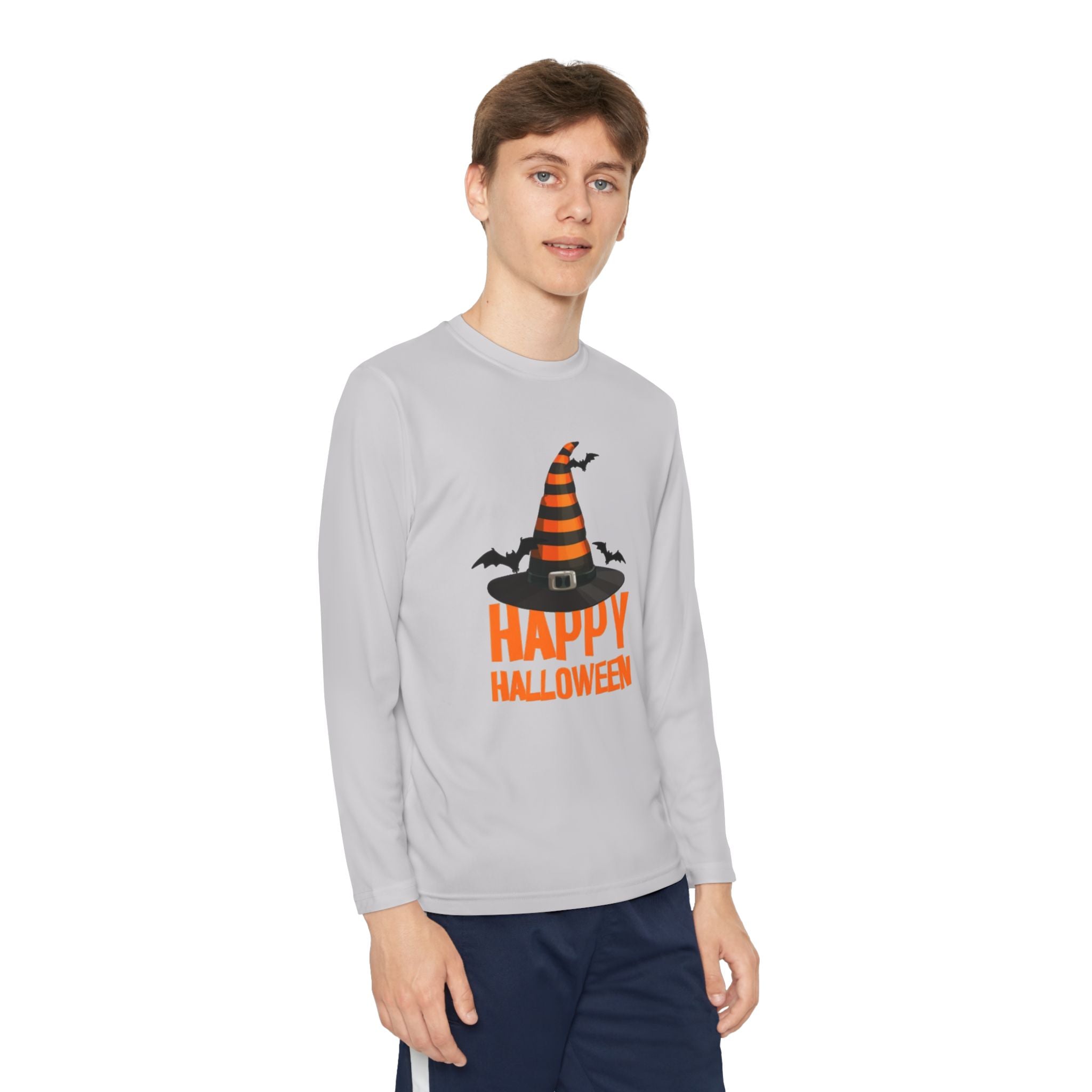 Happy Halloween Youth Long Sleeve Competitor T-Shirt