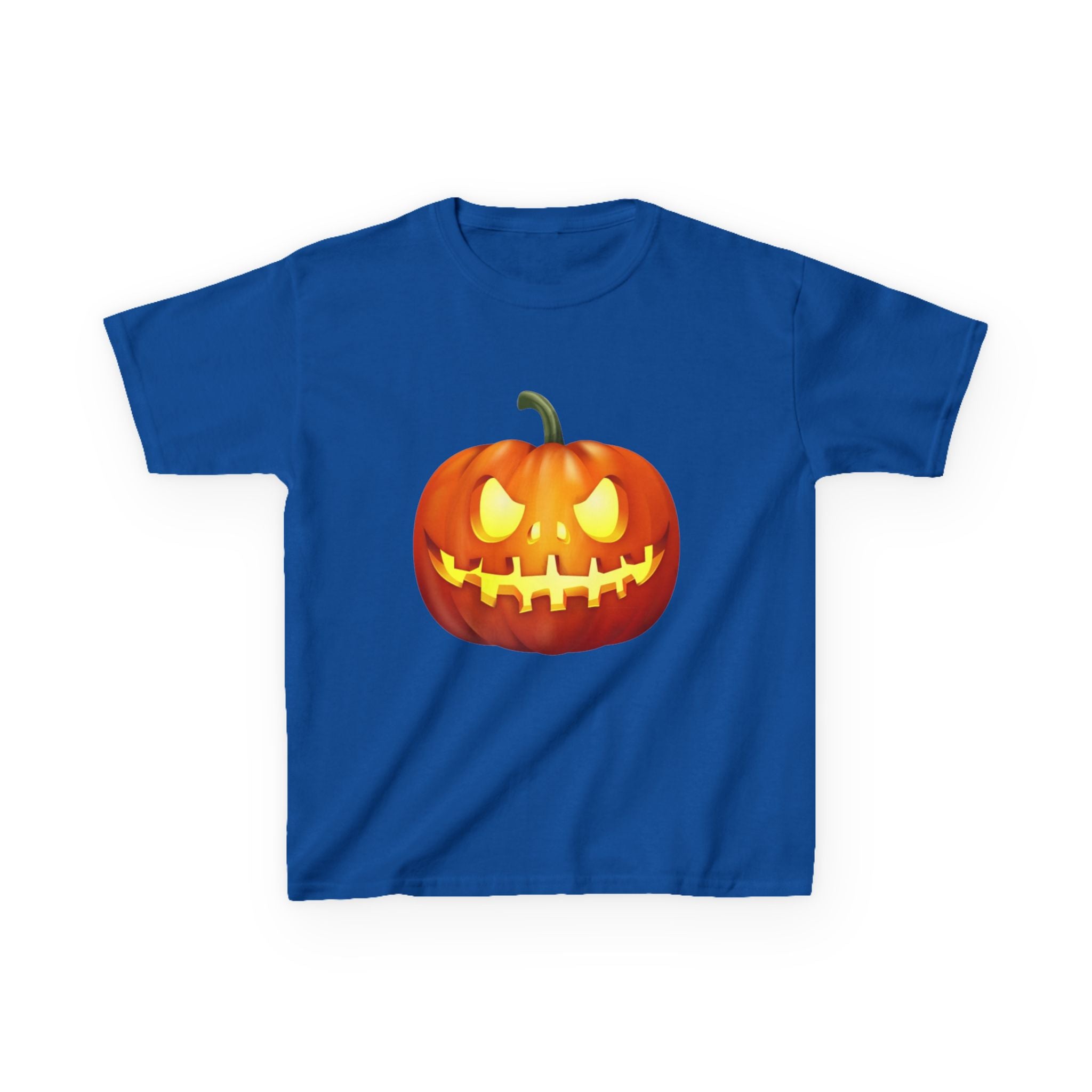 Halloween Pumpkin Kids Heavy Cotton Short Sleeve T-Shirt