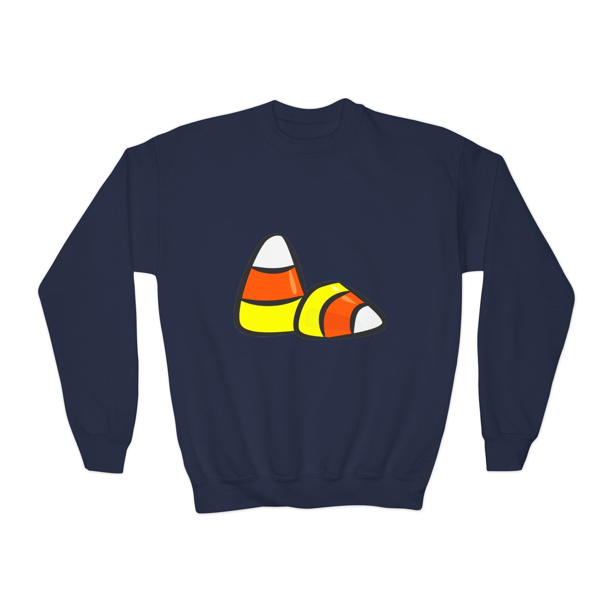 Halloween Candy Corn Youth Crewneck Sweatshirt
