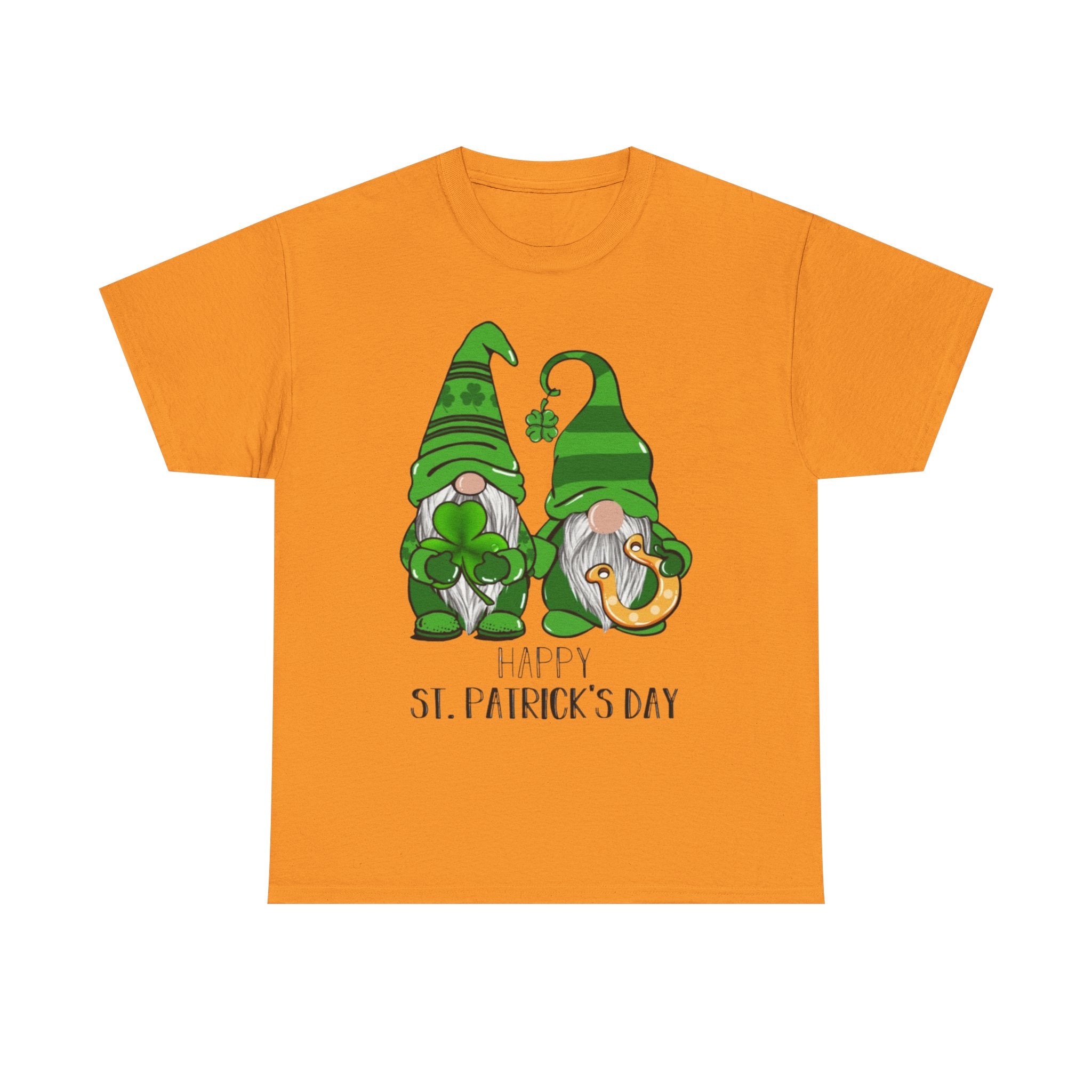 Happy St. Patrick's Day Gnome Unisex Heavy Cotton T-Shirt