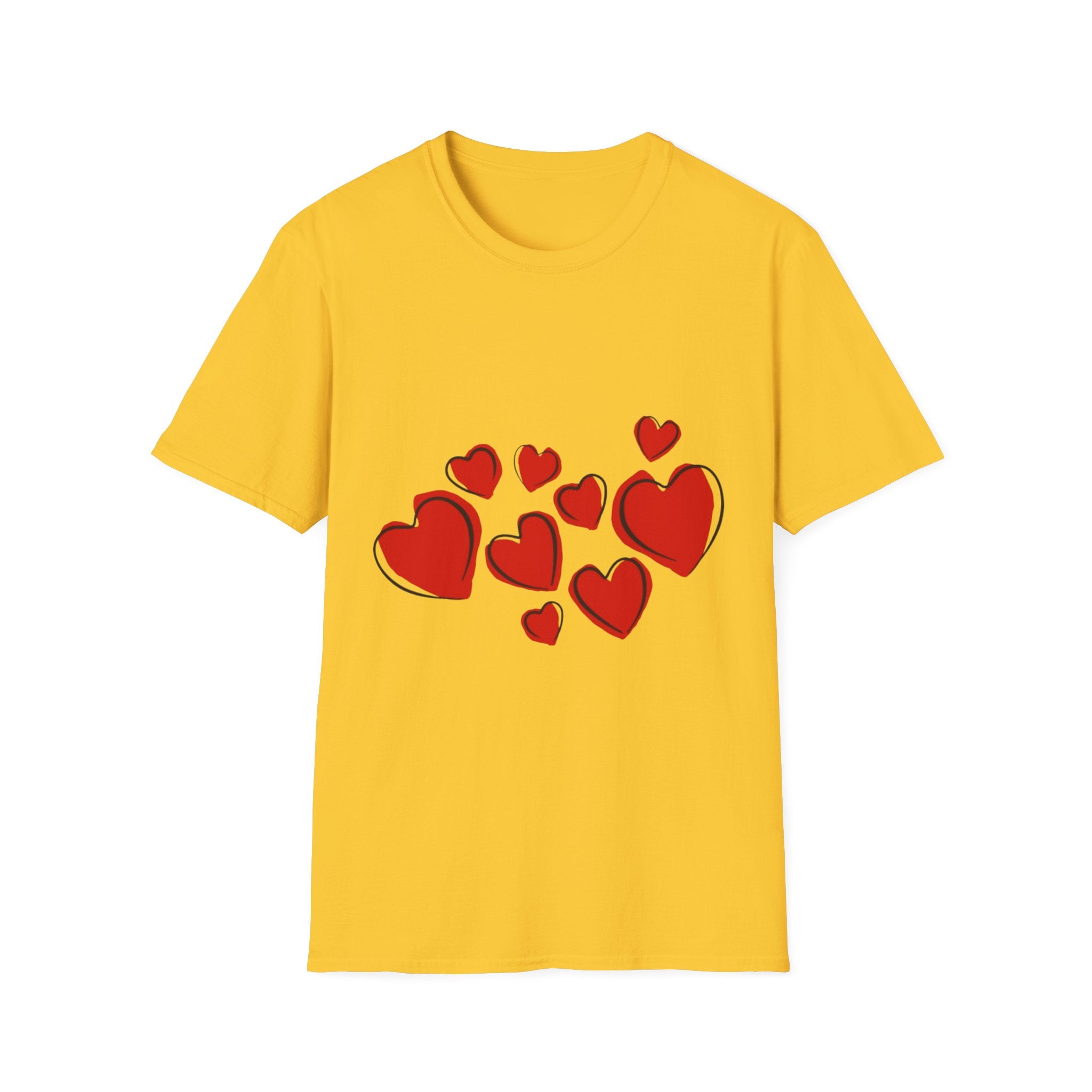 Valentine's Day Hearts Unisex Softstyle T-Shirt