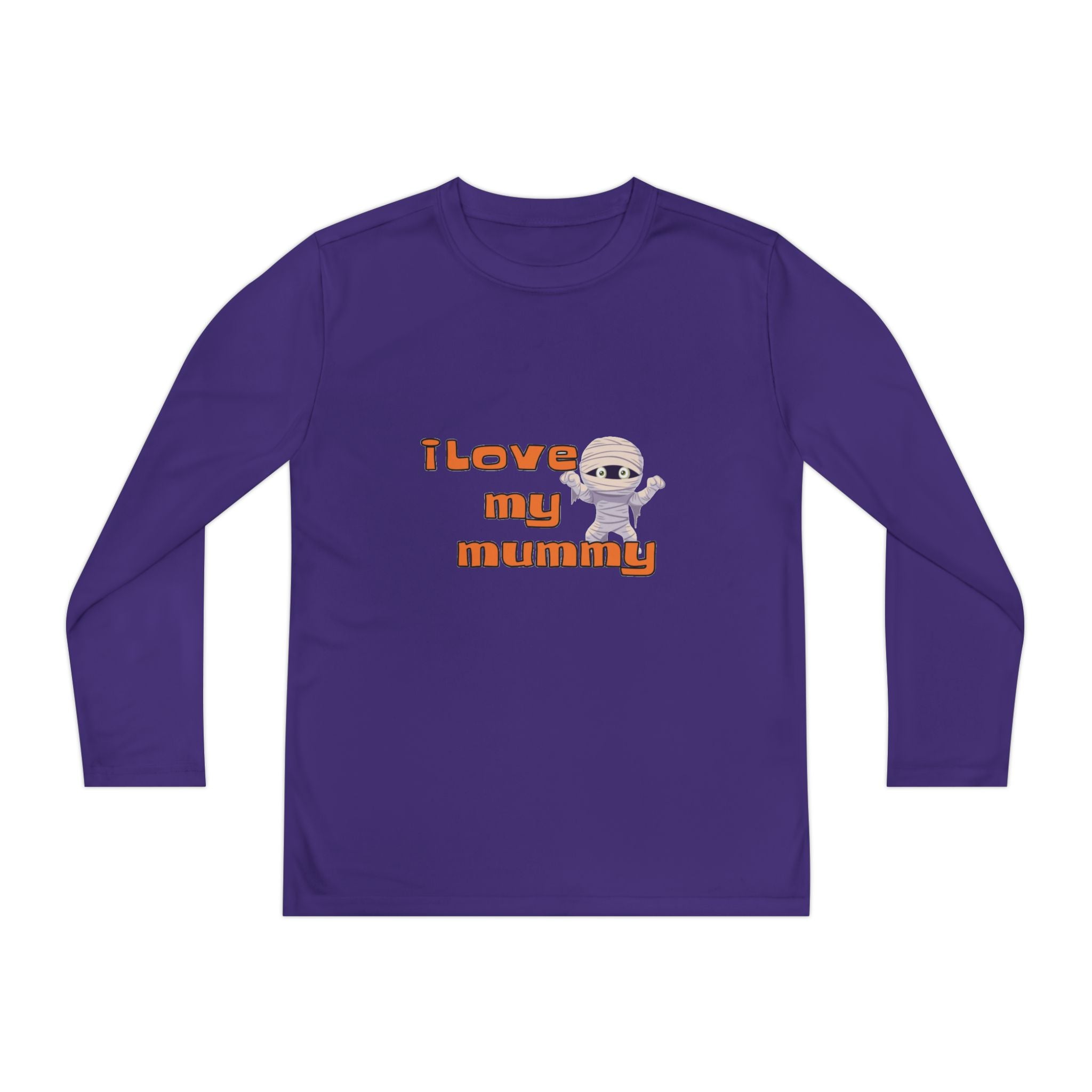 I Love My Mummy Youth Long Sleeve Competitor T-Shirt
