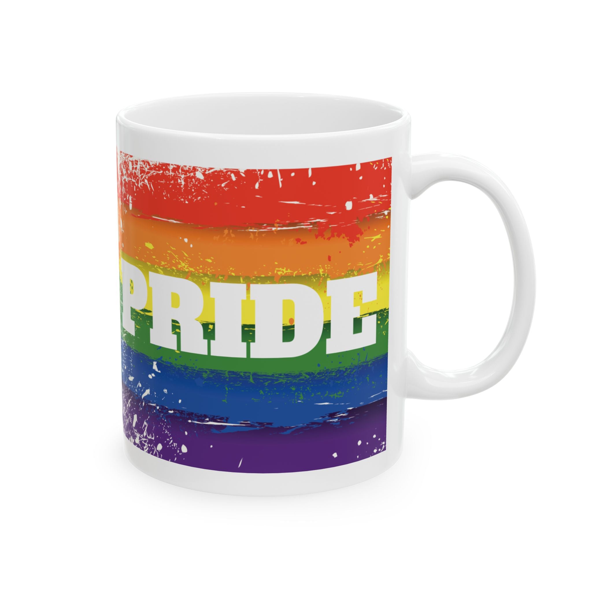 Pride Rainbow Ceramic 11/15 oz Mug
