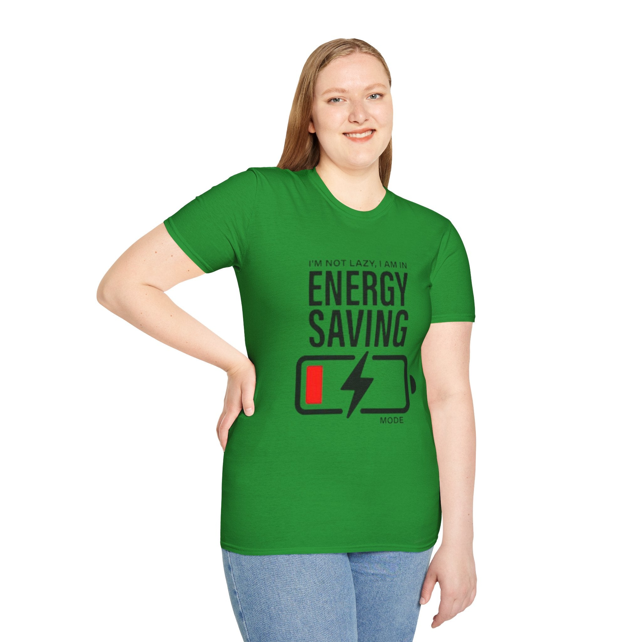 I'm Not Lazy I'm In Energy Saving Mode Unisex Softstyle T-Shirt