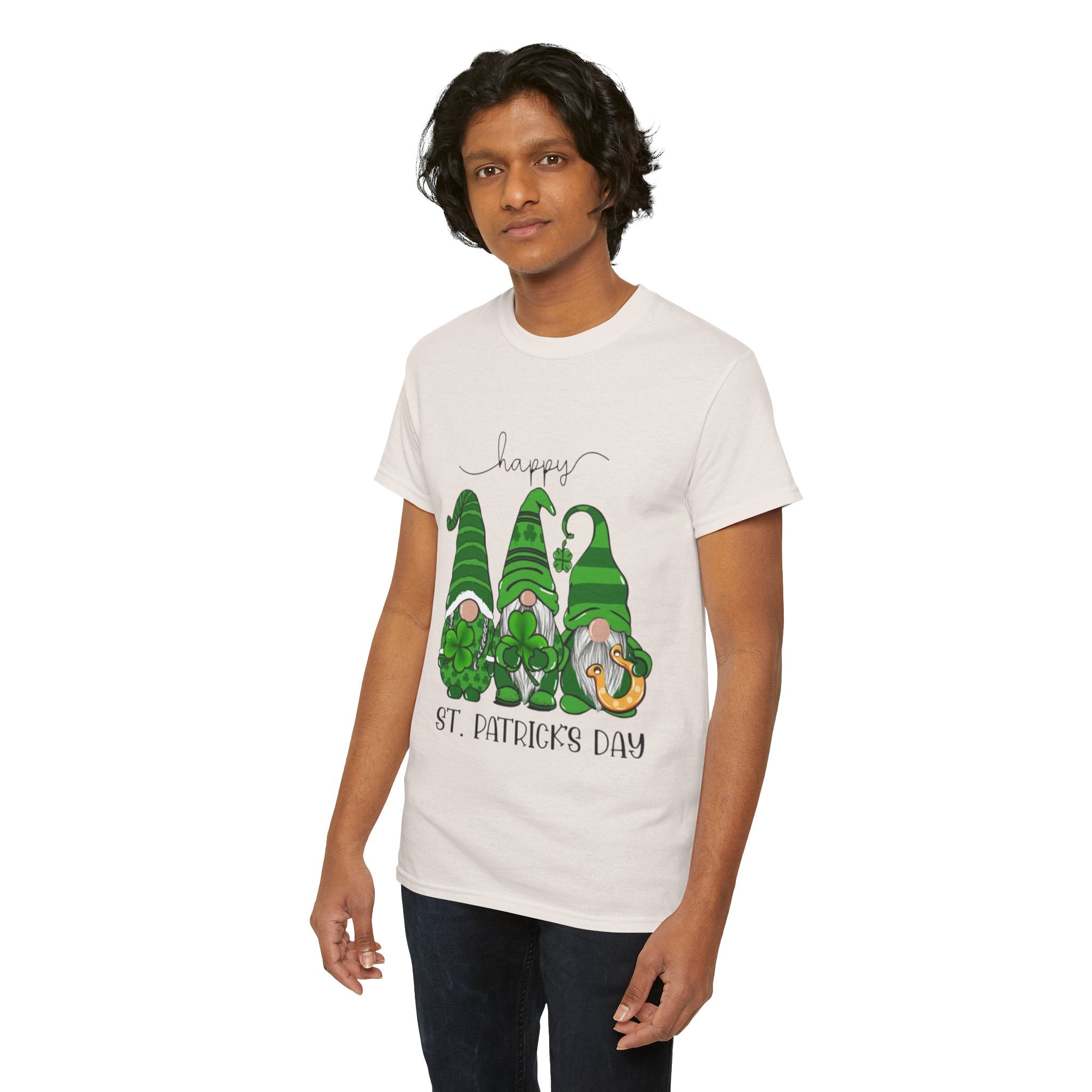 Happy St. Patrick’s Day Gnome Unisex Heavy Cotton T-Shirt