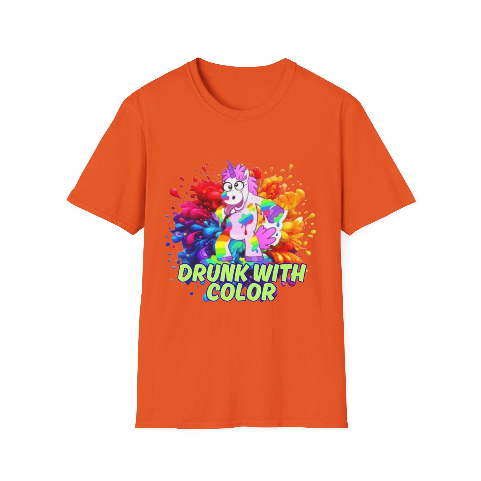 Drunk With Color Unicorn Unisex Softstyle T-Shirt