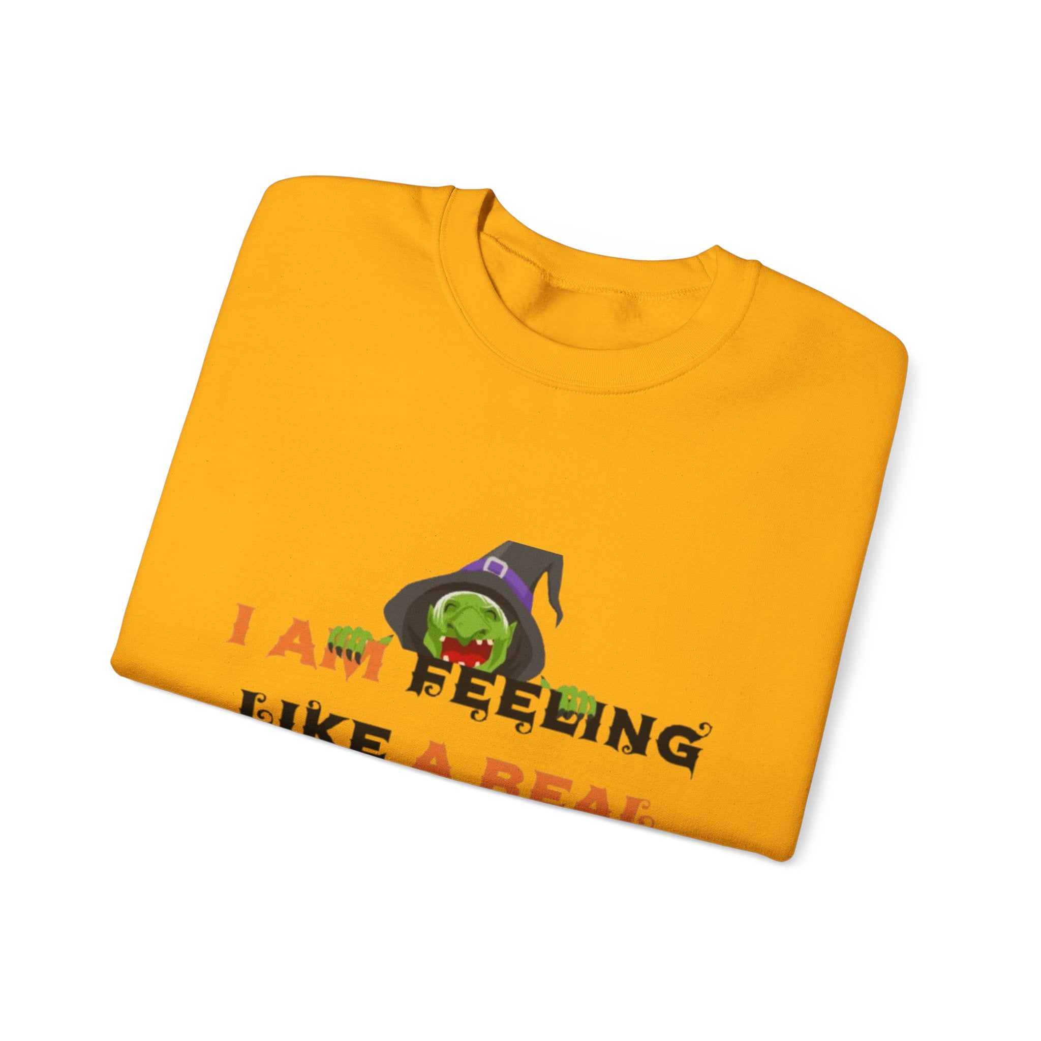 I Am Feeling Like A Real Witch Today Unisex Heavy Blend™ Crewneck Sweatshirt