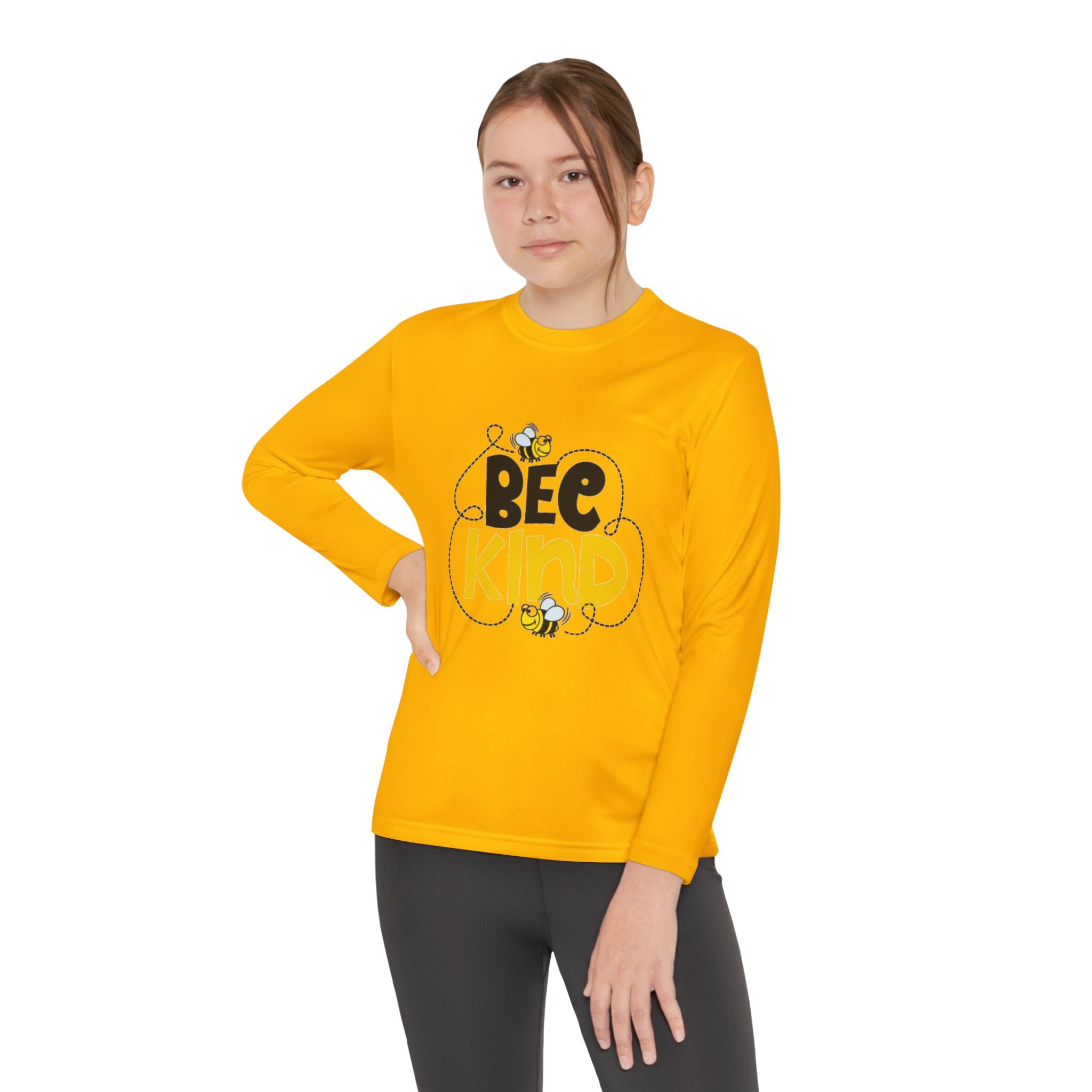 Bee Kind Youth Long Sleeve Competitor T-Shirt