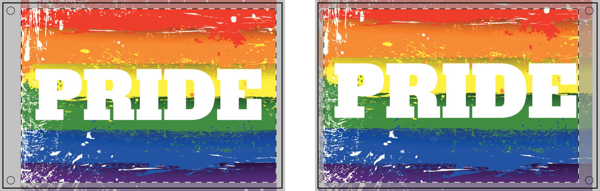 Double Sided PRIDE Flag