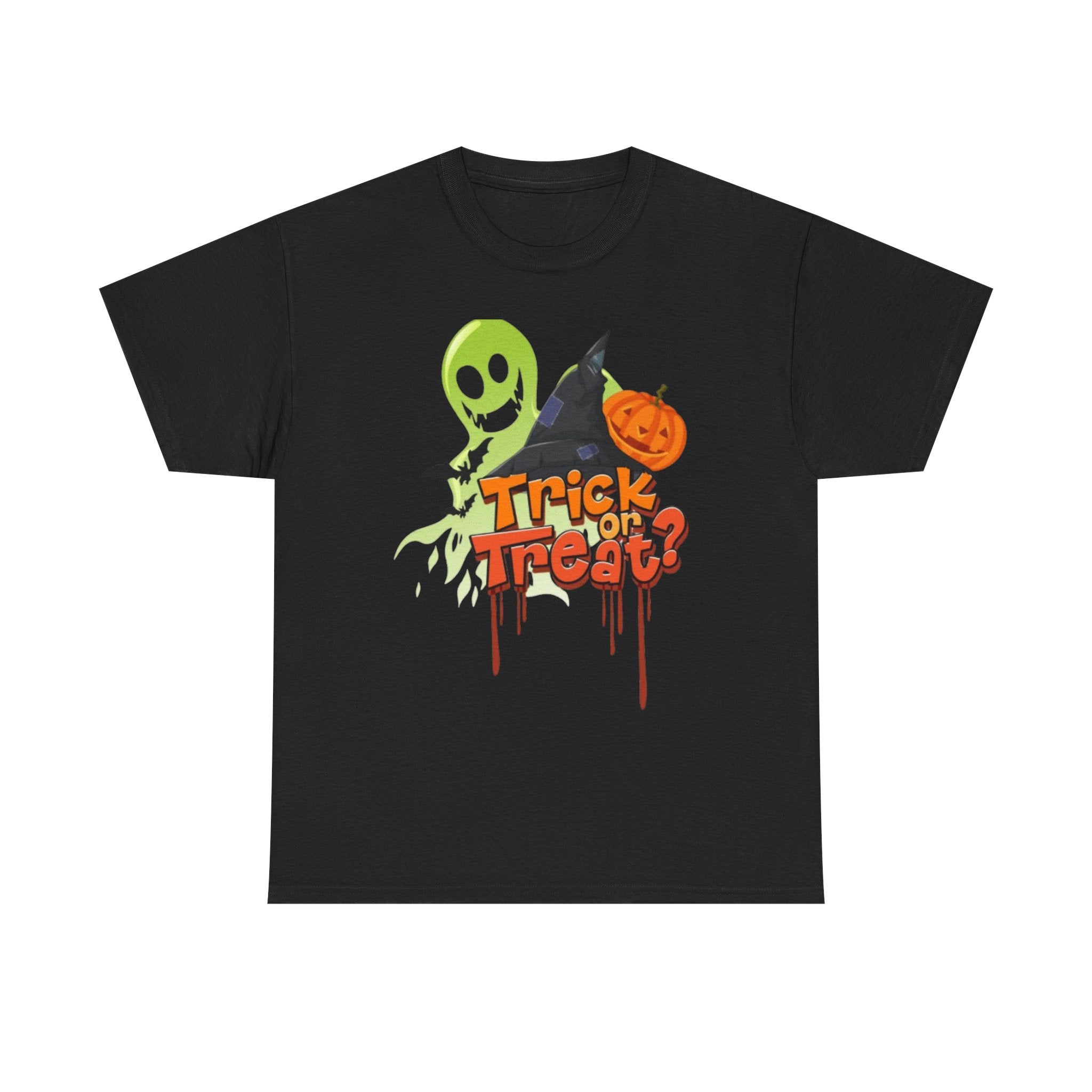 Halloween Trick or Treat Unisex Heavy Cotton Short Sleeve T-Shirt