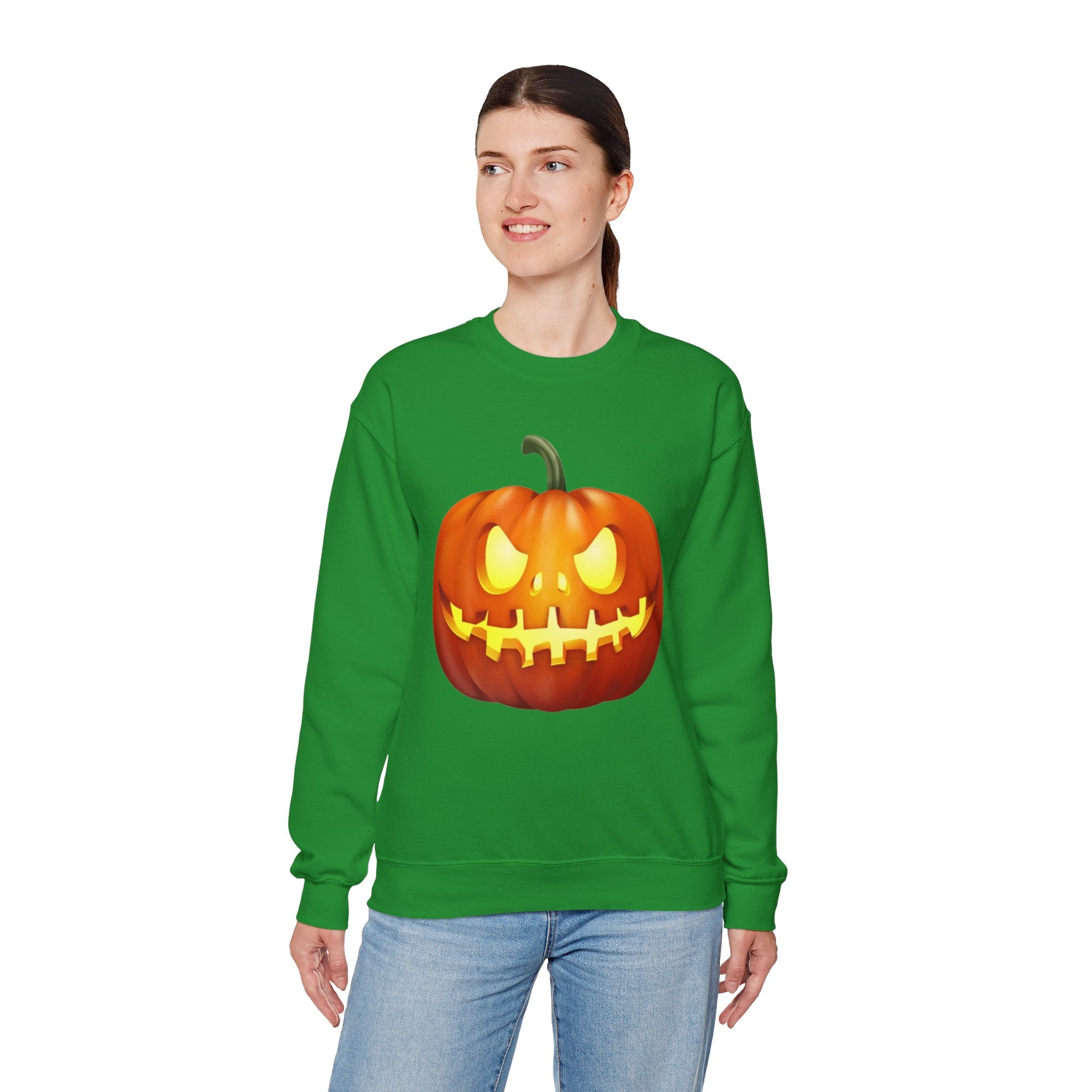 Halloween Pumpkin Unisex Heavy Blend™ Crewneck Sweatshirt