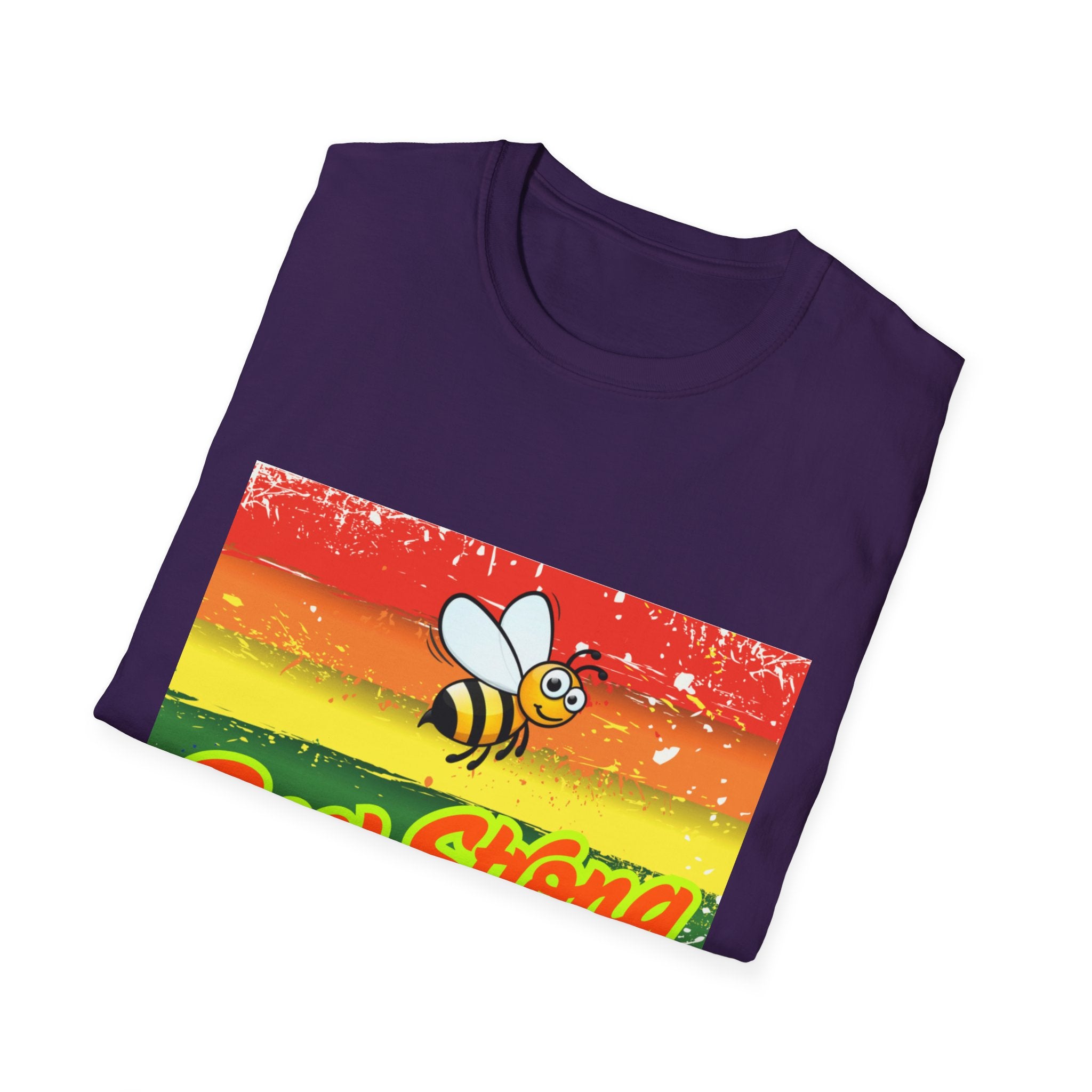 Bee Strong Rainbow Unisex Softstyle T-Shirt