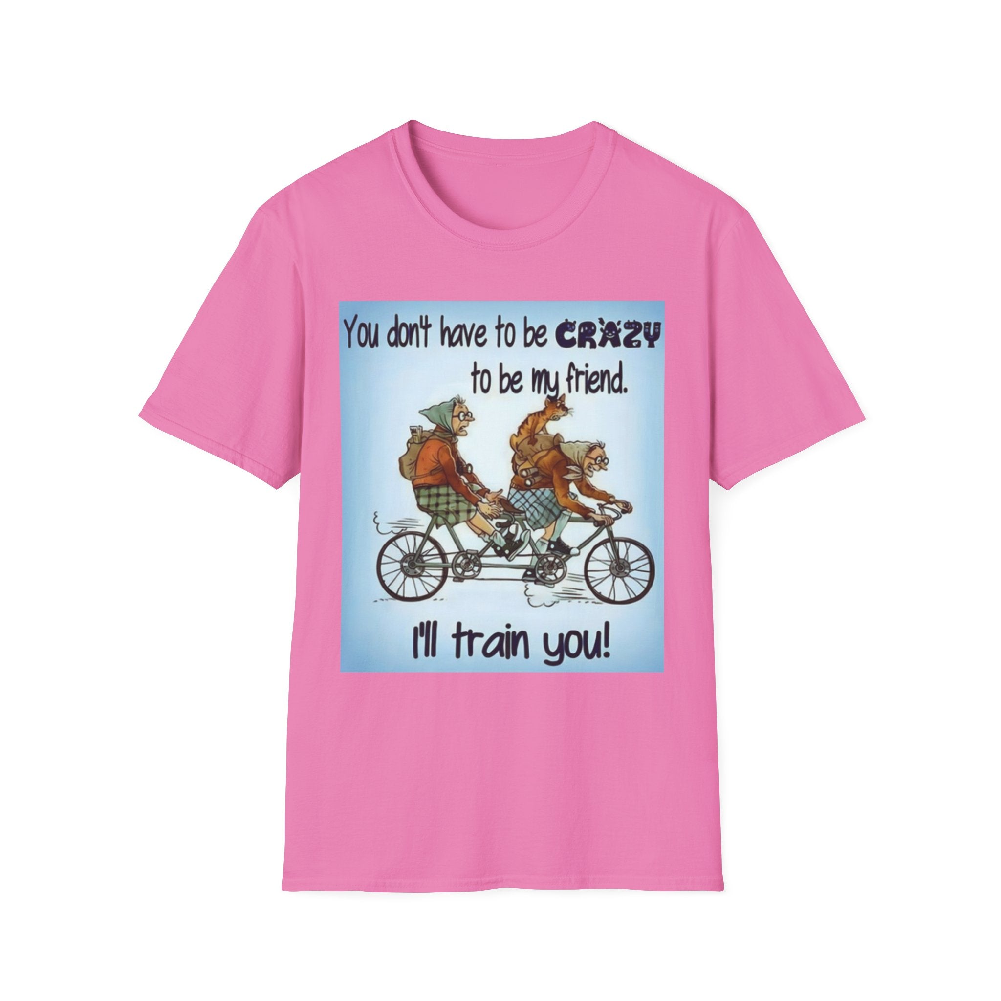 You Don't Have to be CRAZY to be my Friend, I'll Train You! Unisex Softstyle T-Shirt