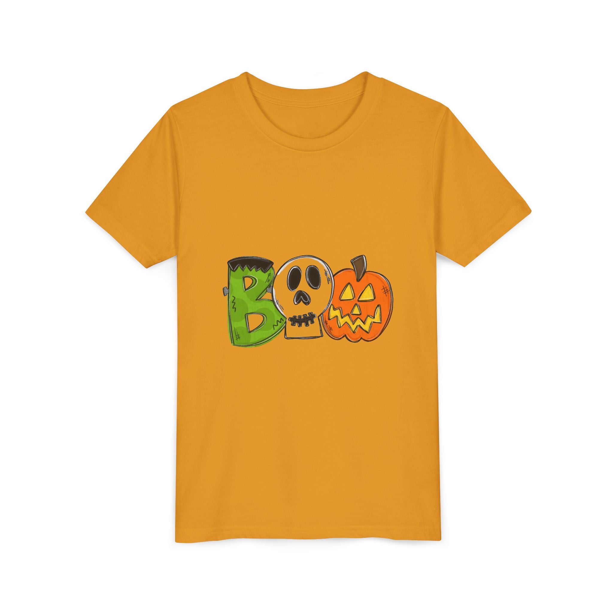 Halloween Boo Youth Short Sleeve T-Shirt