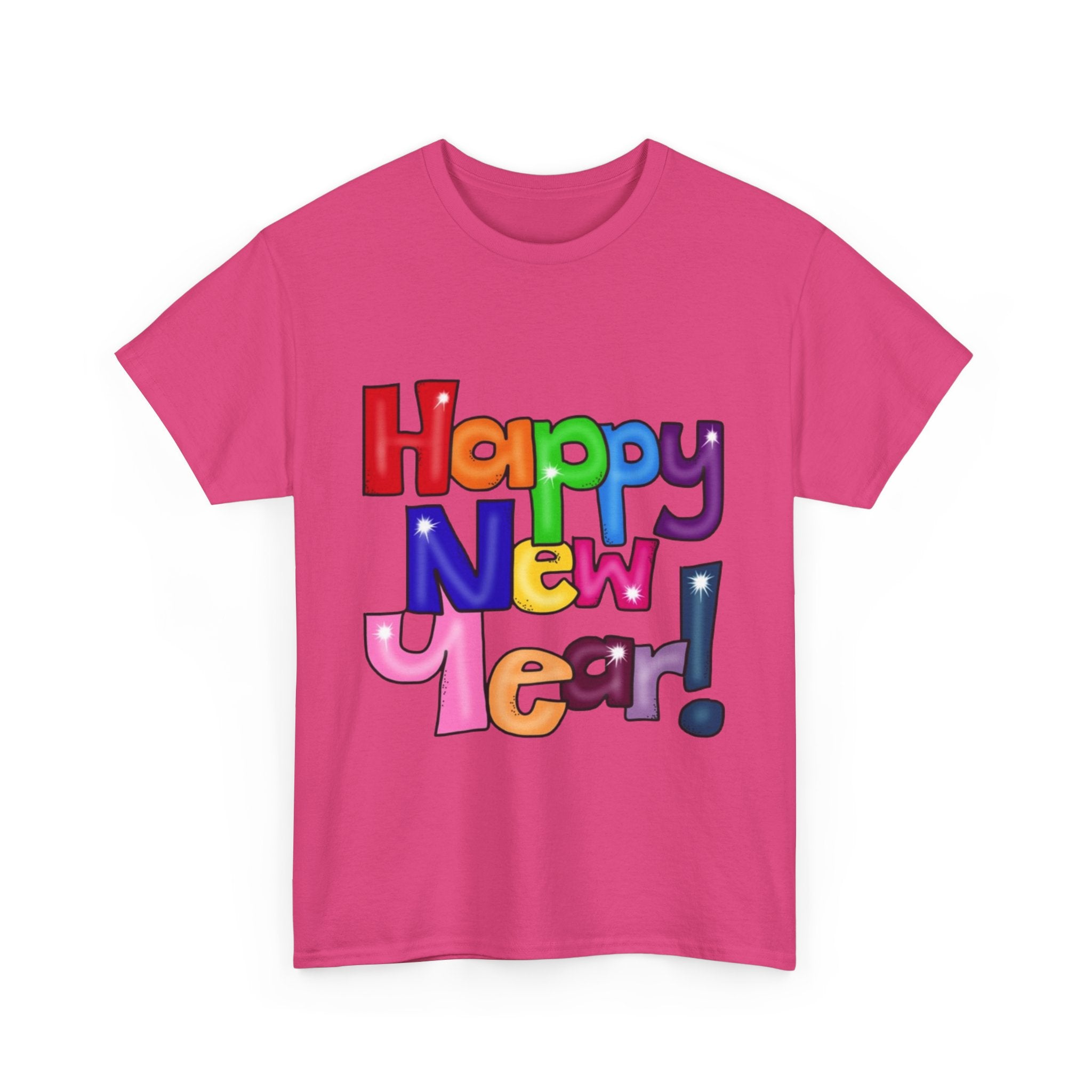 2026 Happy New Year DOUBLE SIDED Unisex Heavy Cotton T-Shirt