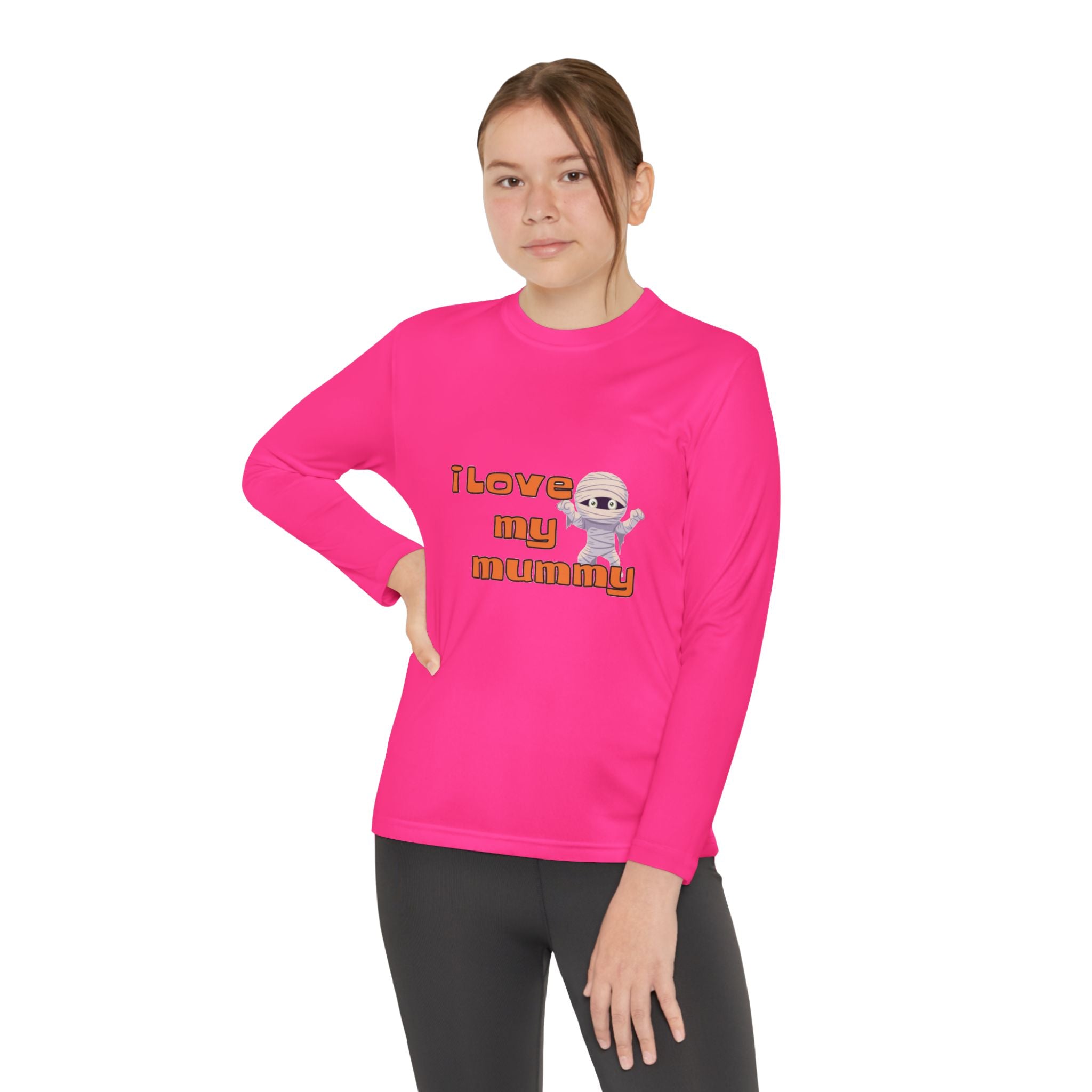 I Love My Mummy Youth Long Sleeve Competitor T-Shirt