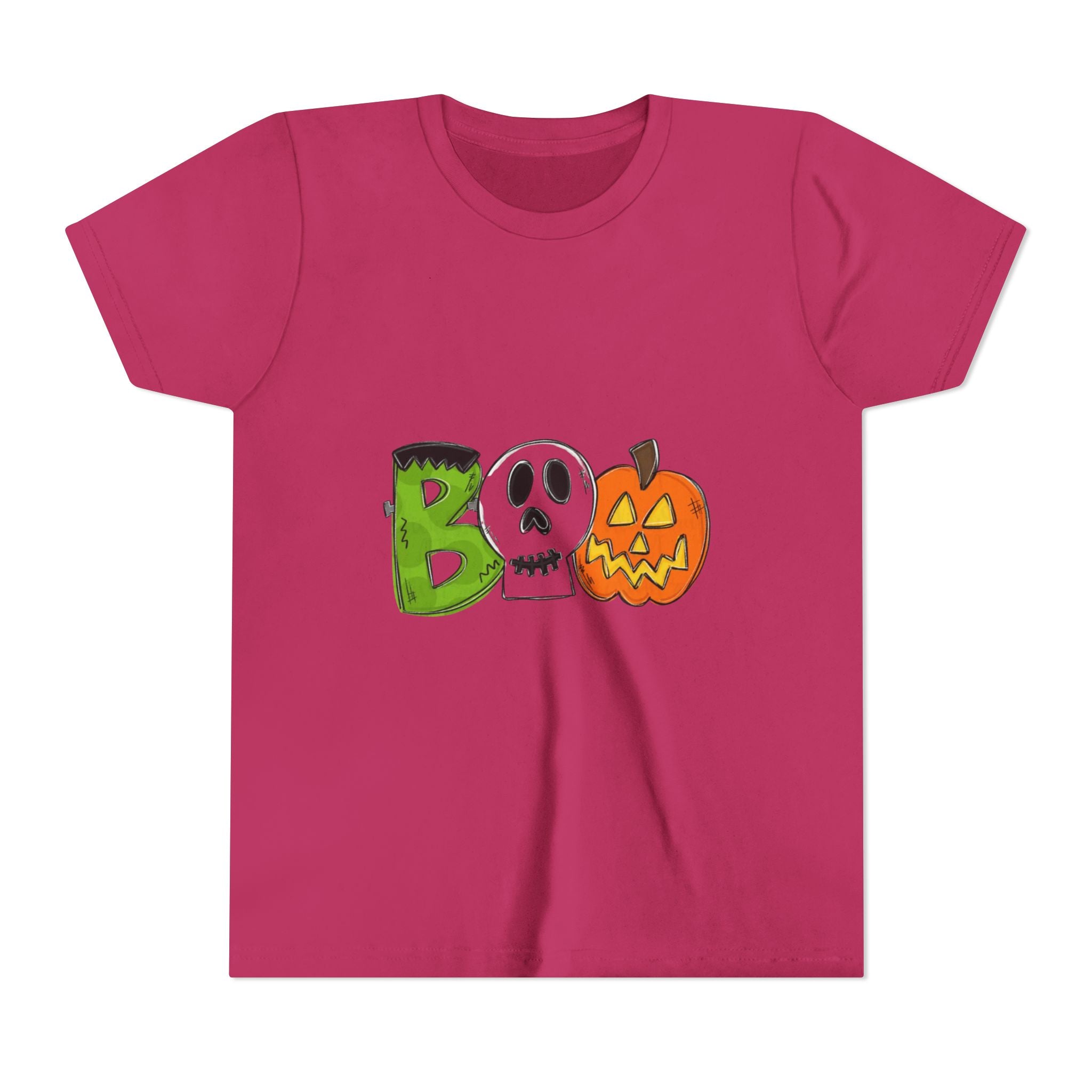 Halloween Boo Youth Short Sleeve T-Shirt
