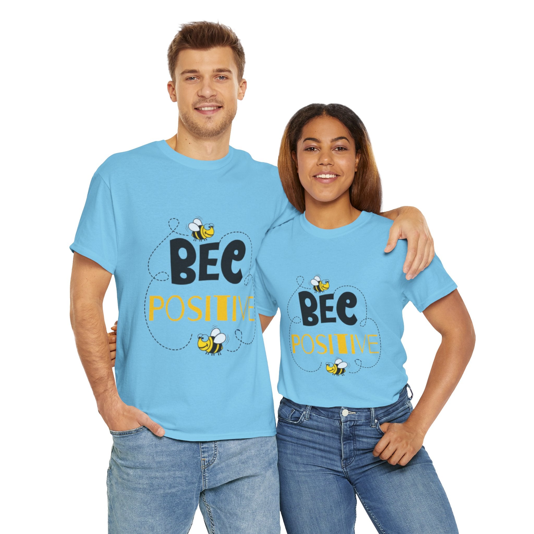 Bee Positive Unisex Heavy Cotton T-Shirt