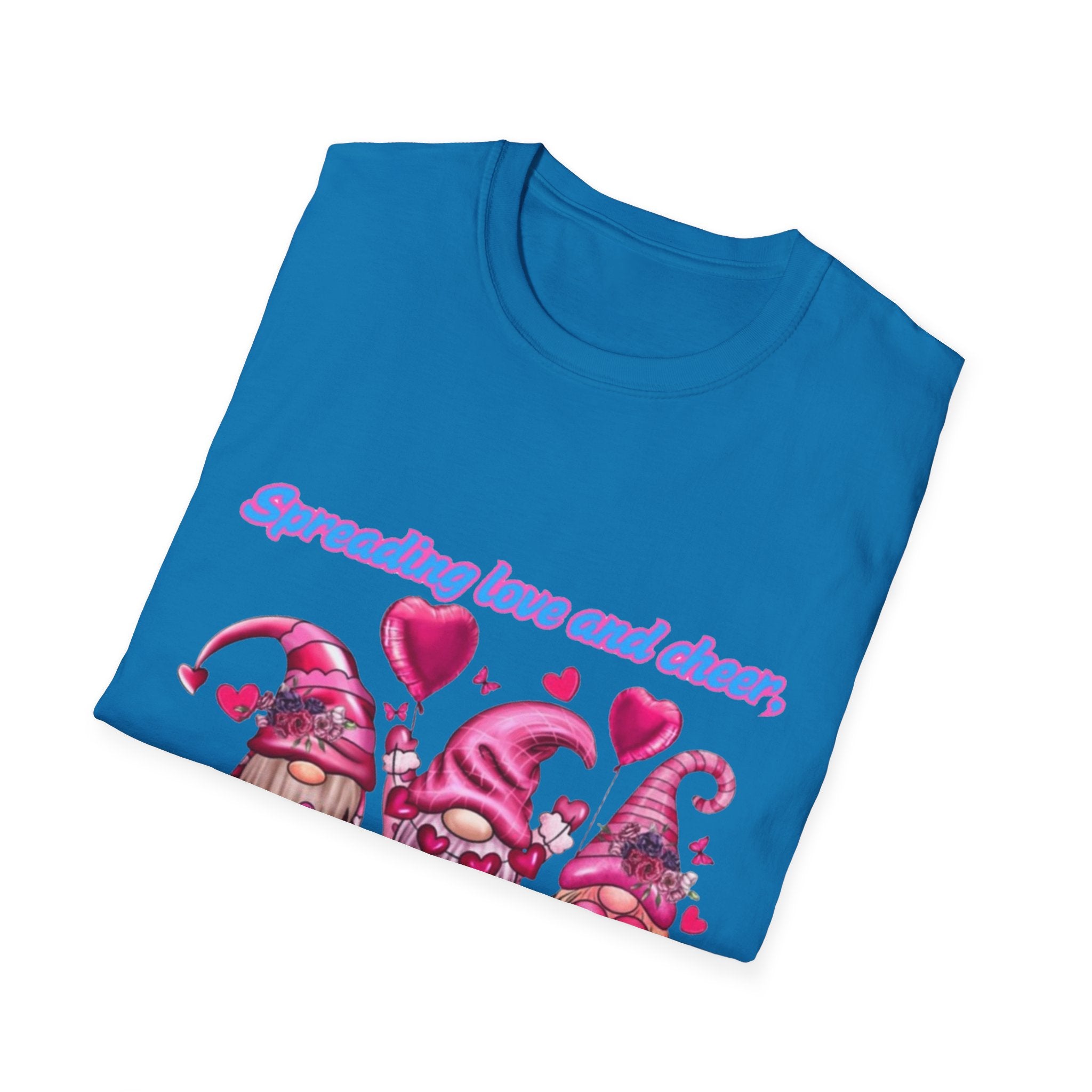 Spreading Love And Cheer One Gnome At A Time Unisex Softstyle T-Shirt