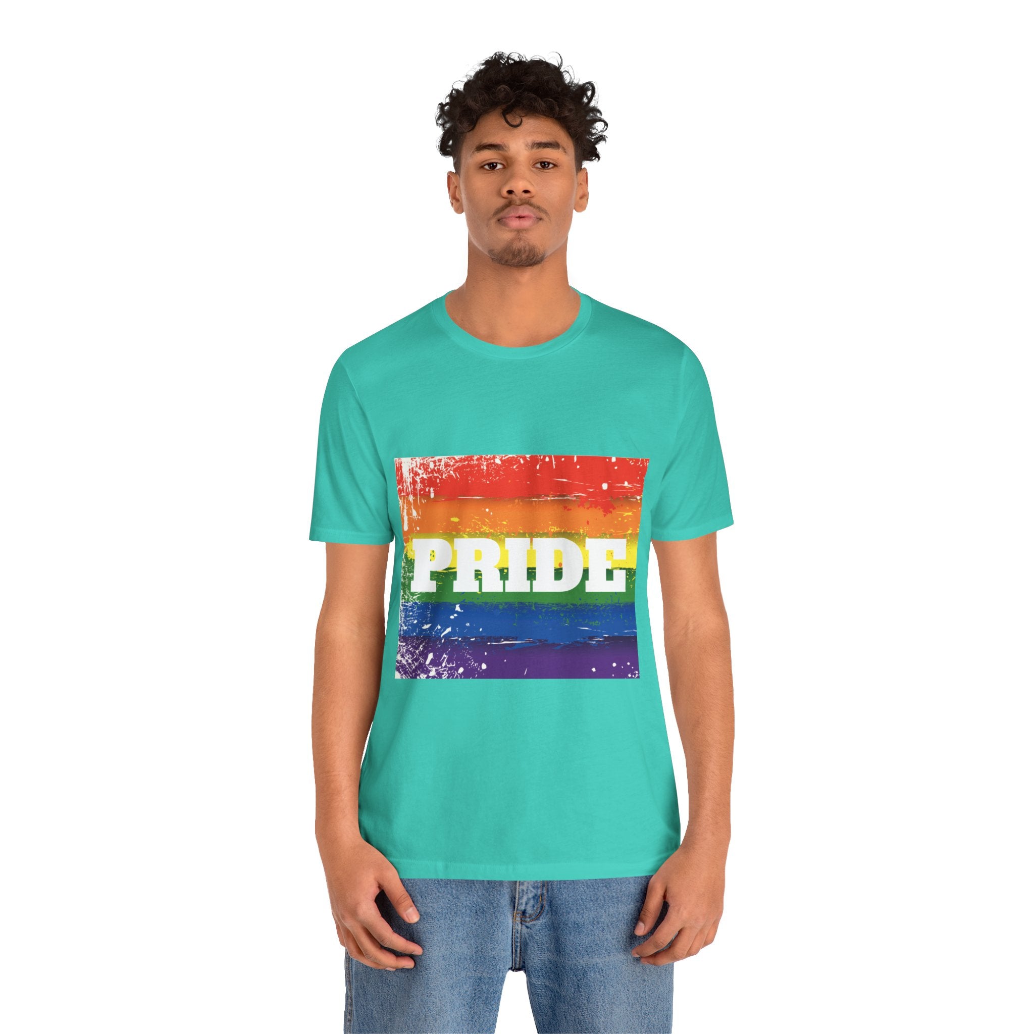 Pride Rainbow Unisex Jersey Short Sleeve T-Shirt