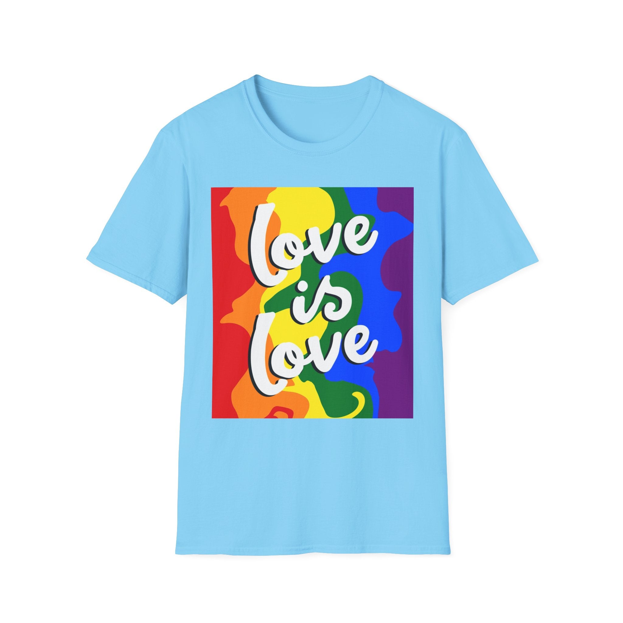 Colorful Pride Love is Love Unisex Softstyle T-Shirt