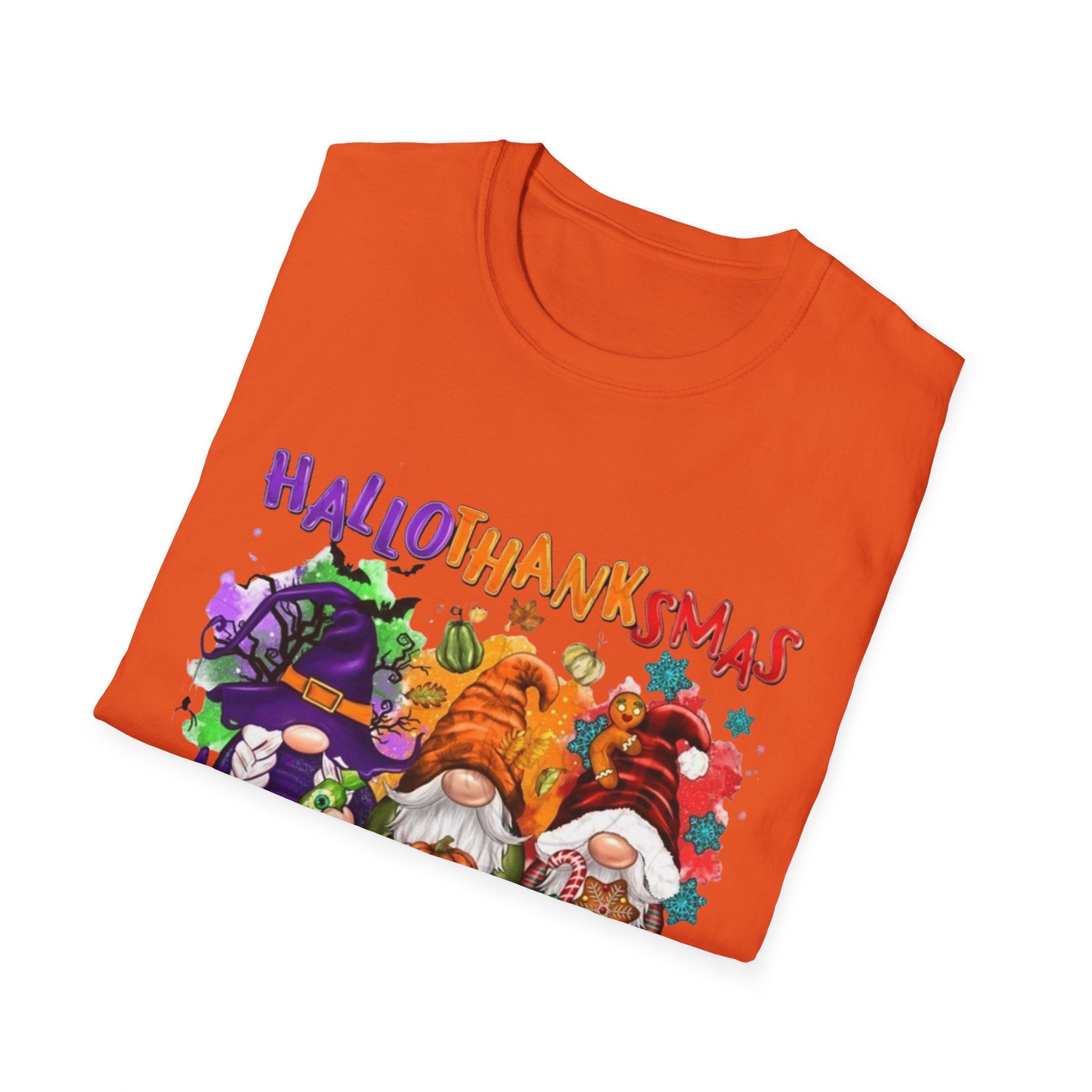 Happy Hallothanksmas Unisex Softstyle T-Shirt