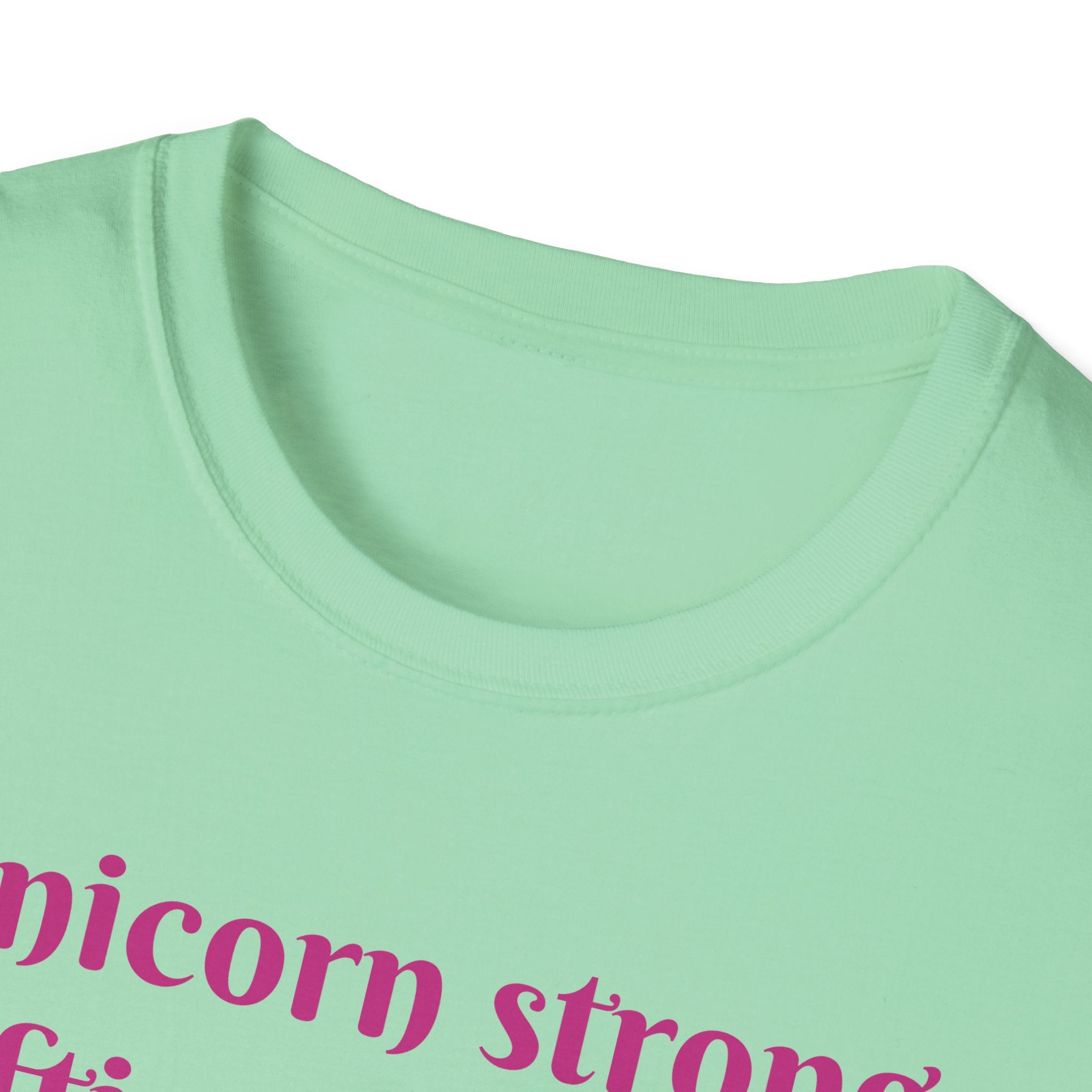Unicorn Strong, Lifting Dreams And Weights! Unisex Softstyle T-Shirt